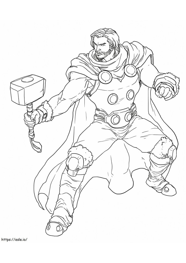 Król Thor kolorowanka
