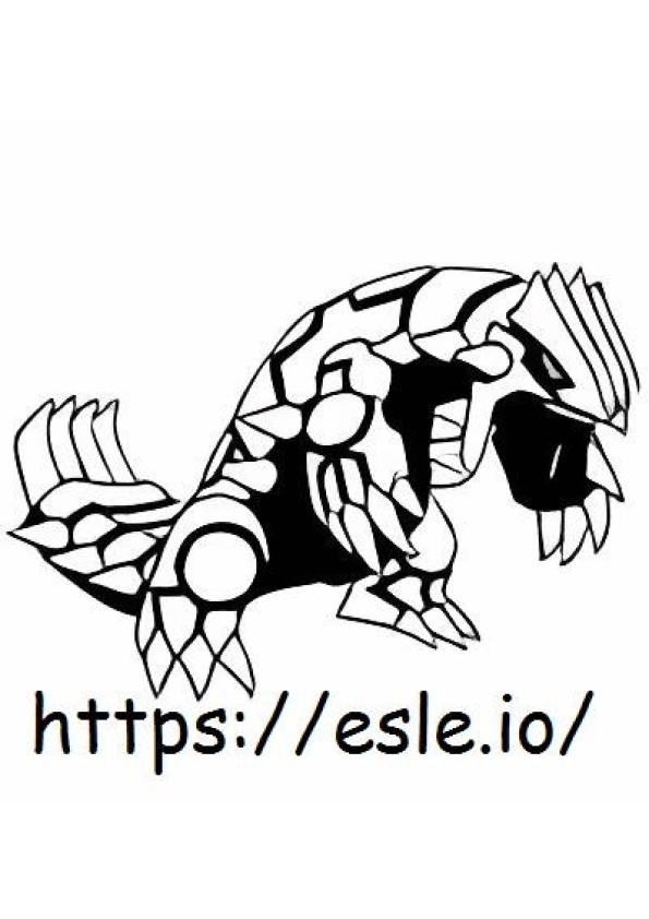 Groudon coloring page