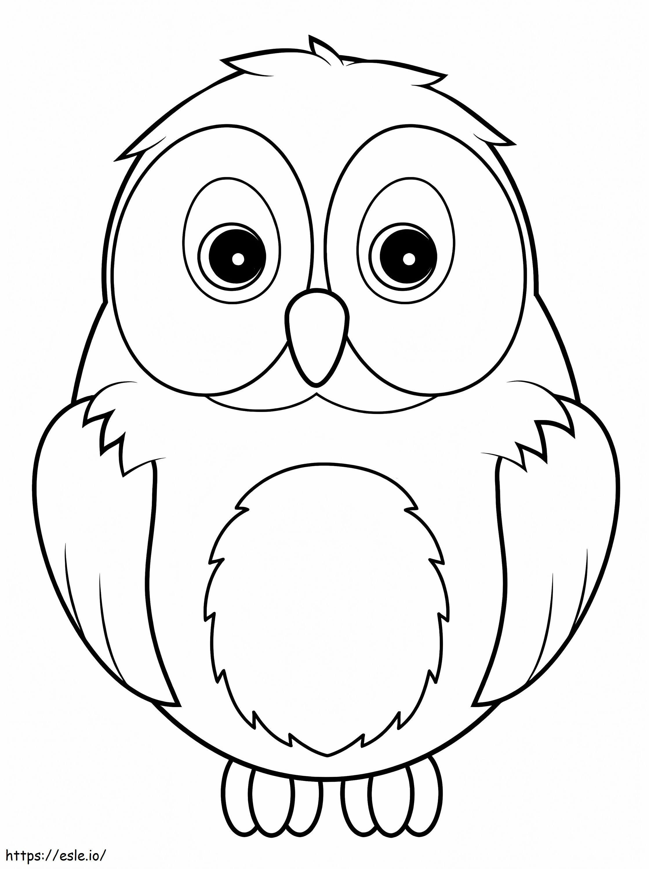 Owl 9 coloring page