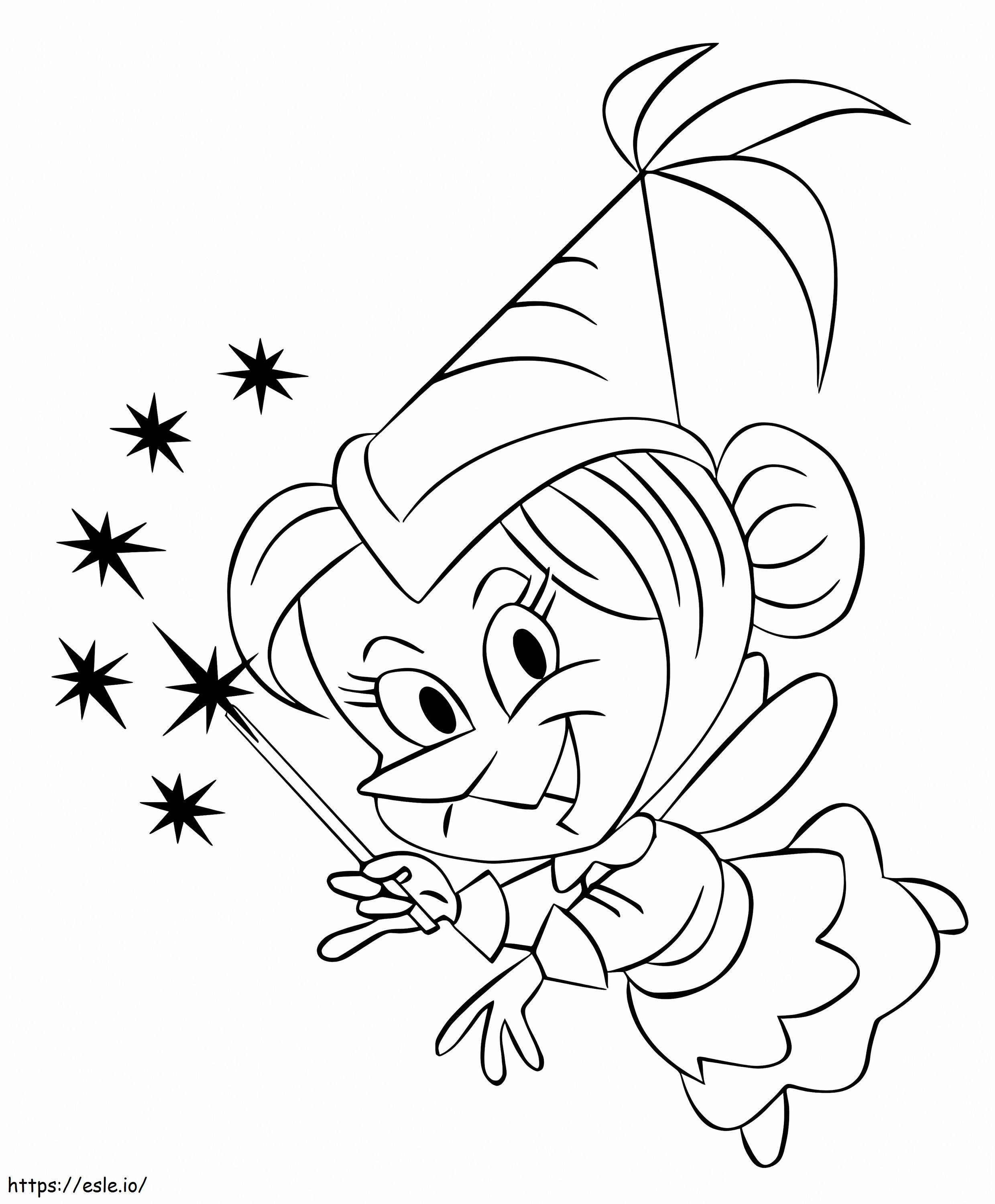 Cartoon Fairy coloring page