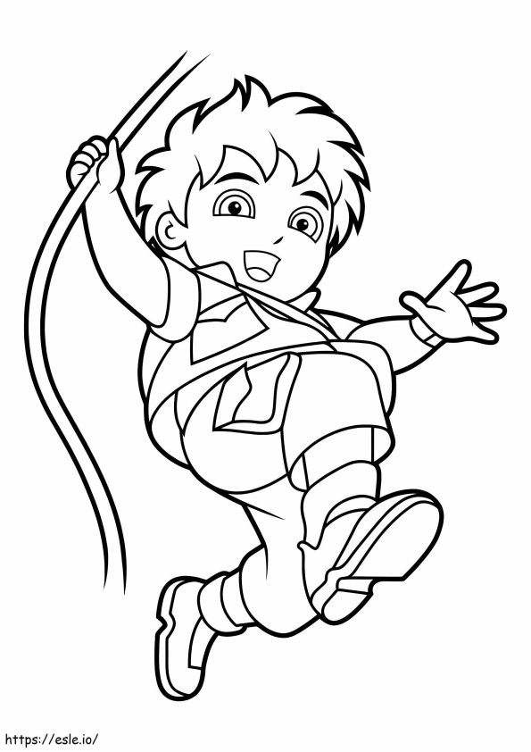 Diego Climbing coloring page