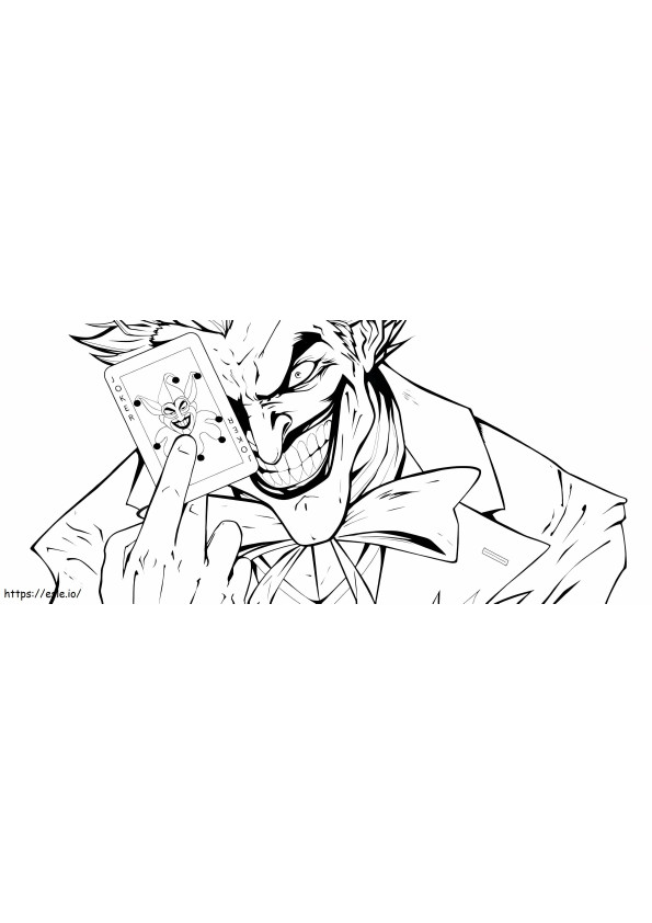 Devil Joker coloring page