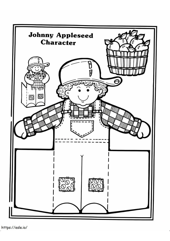 Johnny Appleseed Activities coloring page