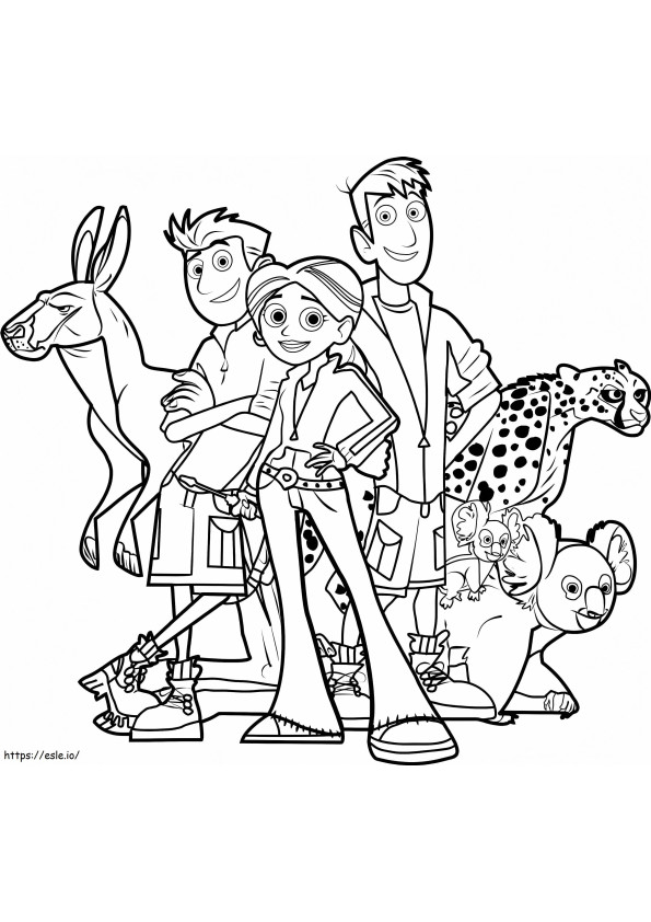 Wild Kratts To Color coloring page
