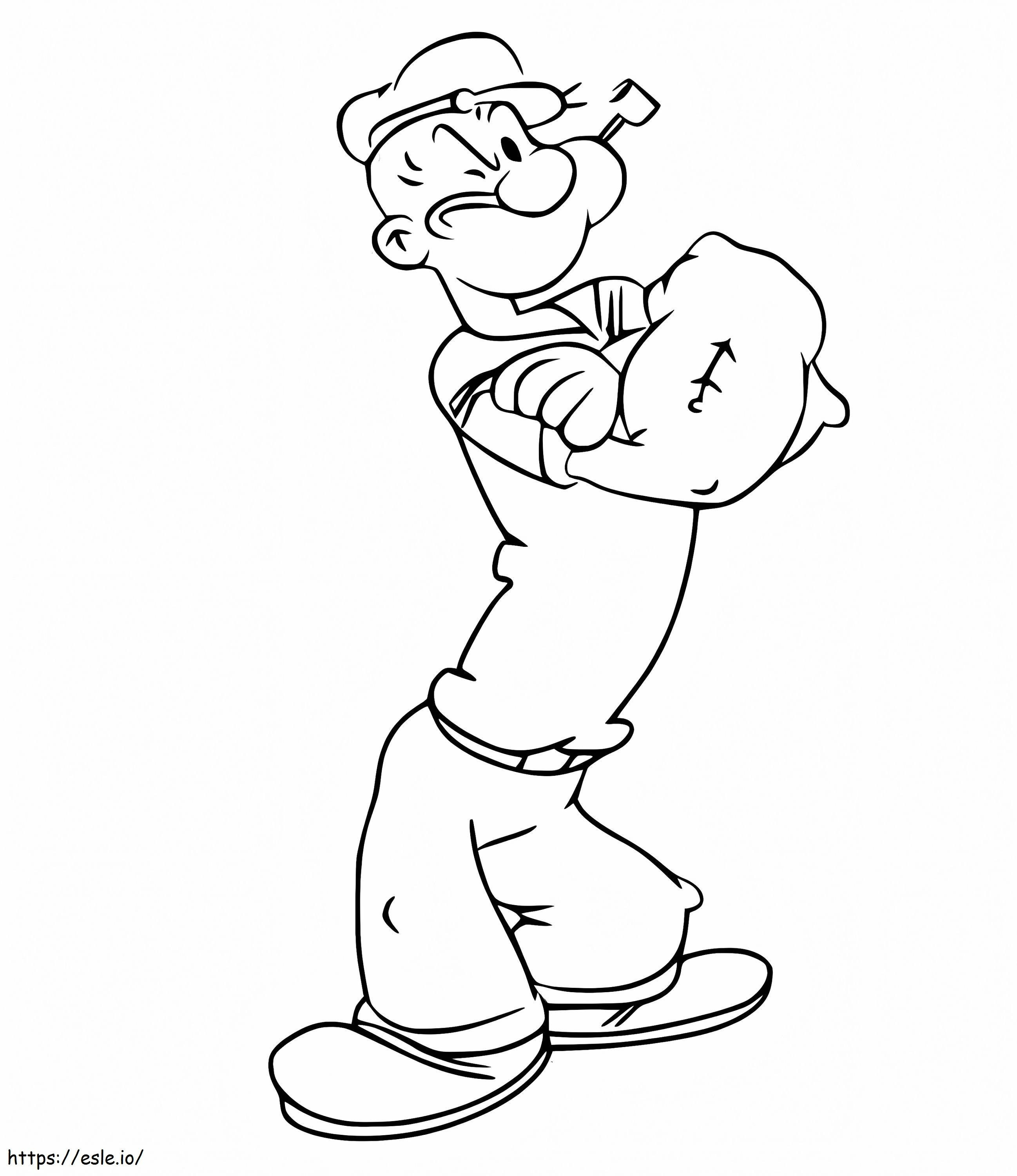 Popeye, der Seemann ausmalbilder