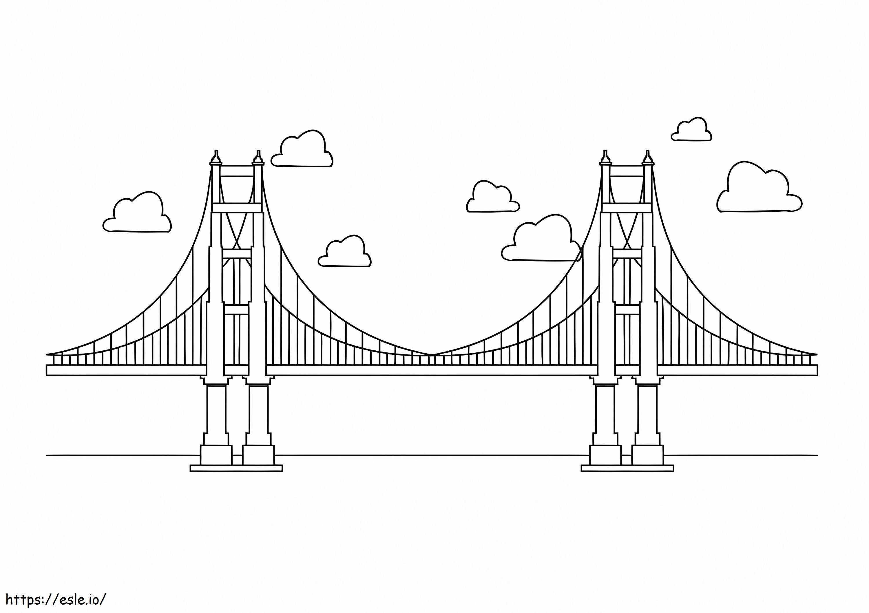 jembatan Golden Gate Gambar Mewarnai