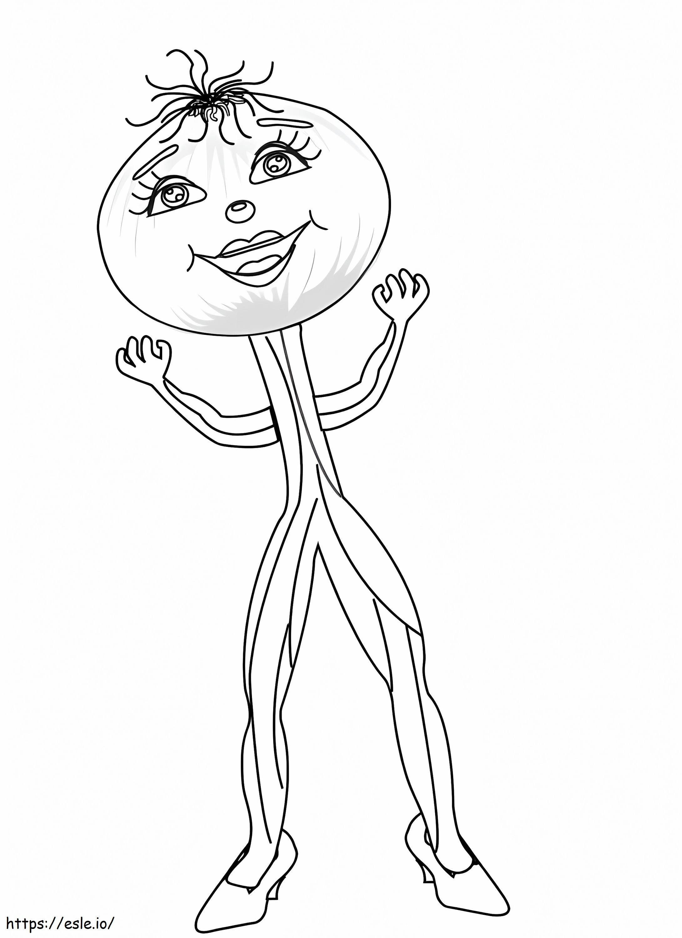Female Onion Coloring coloring page