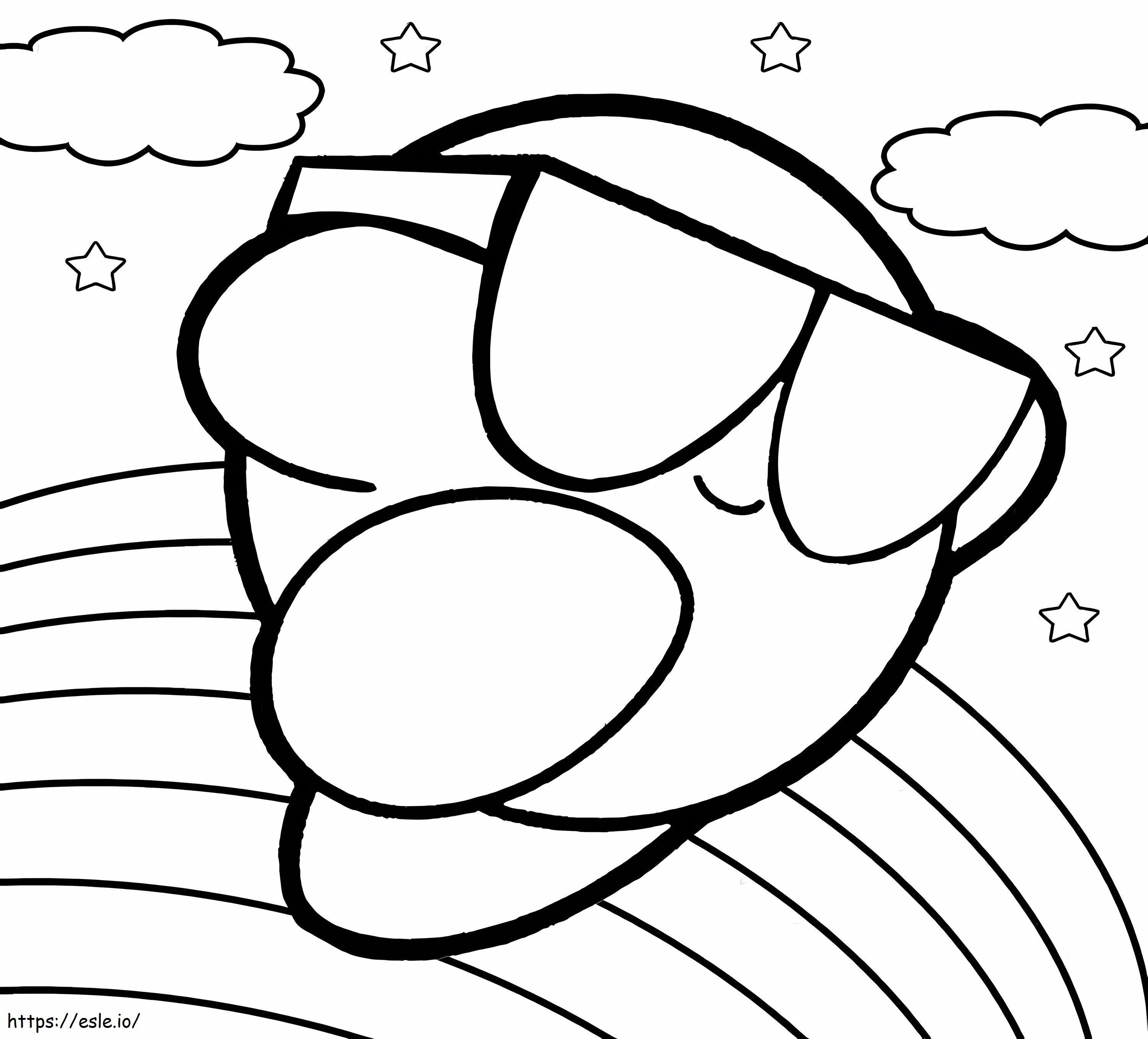 Genial Kirby coloring page