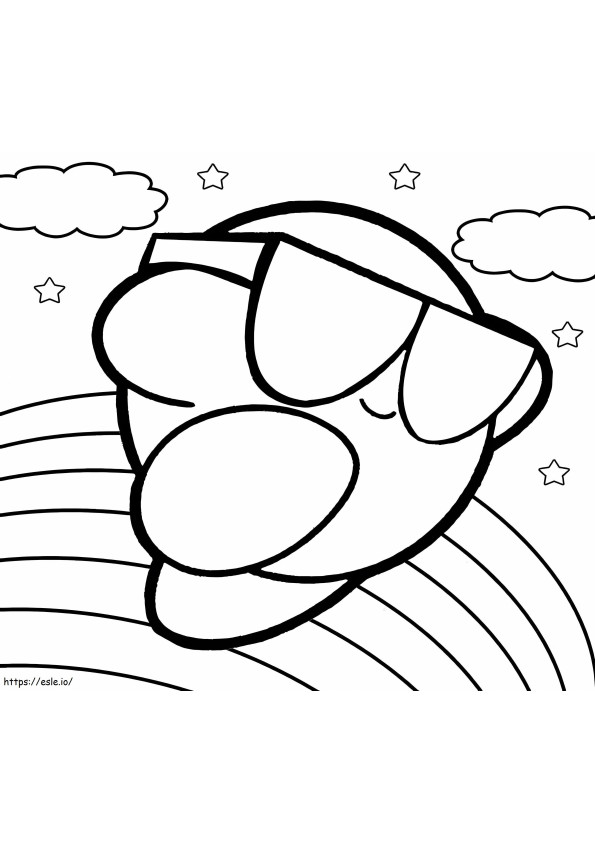 Genial Kirby coloring page