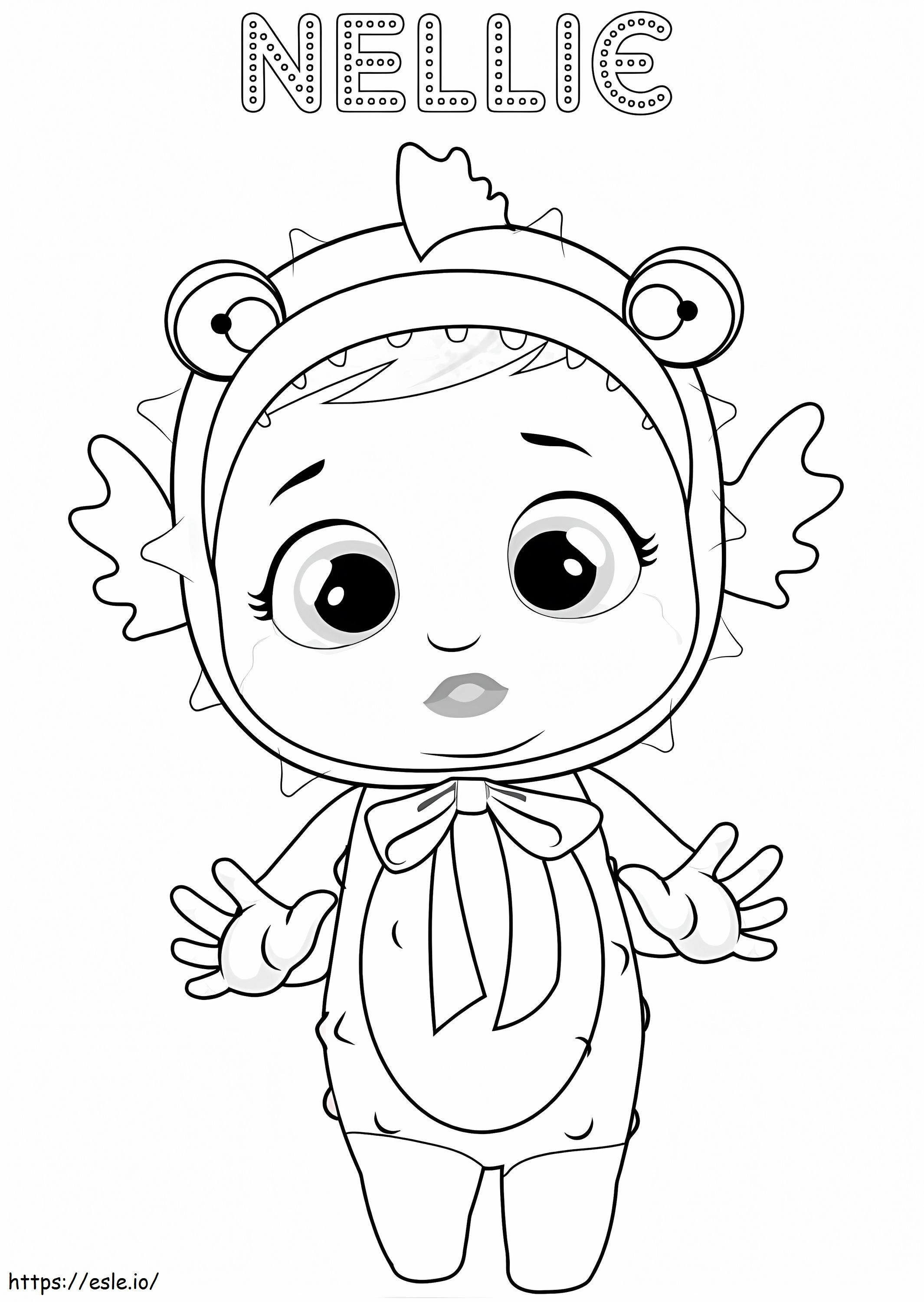 Nellie Cry Babie coloring page