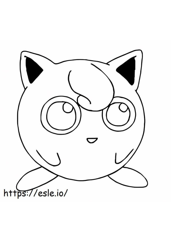 Funny Jigglypuff coloring page