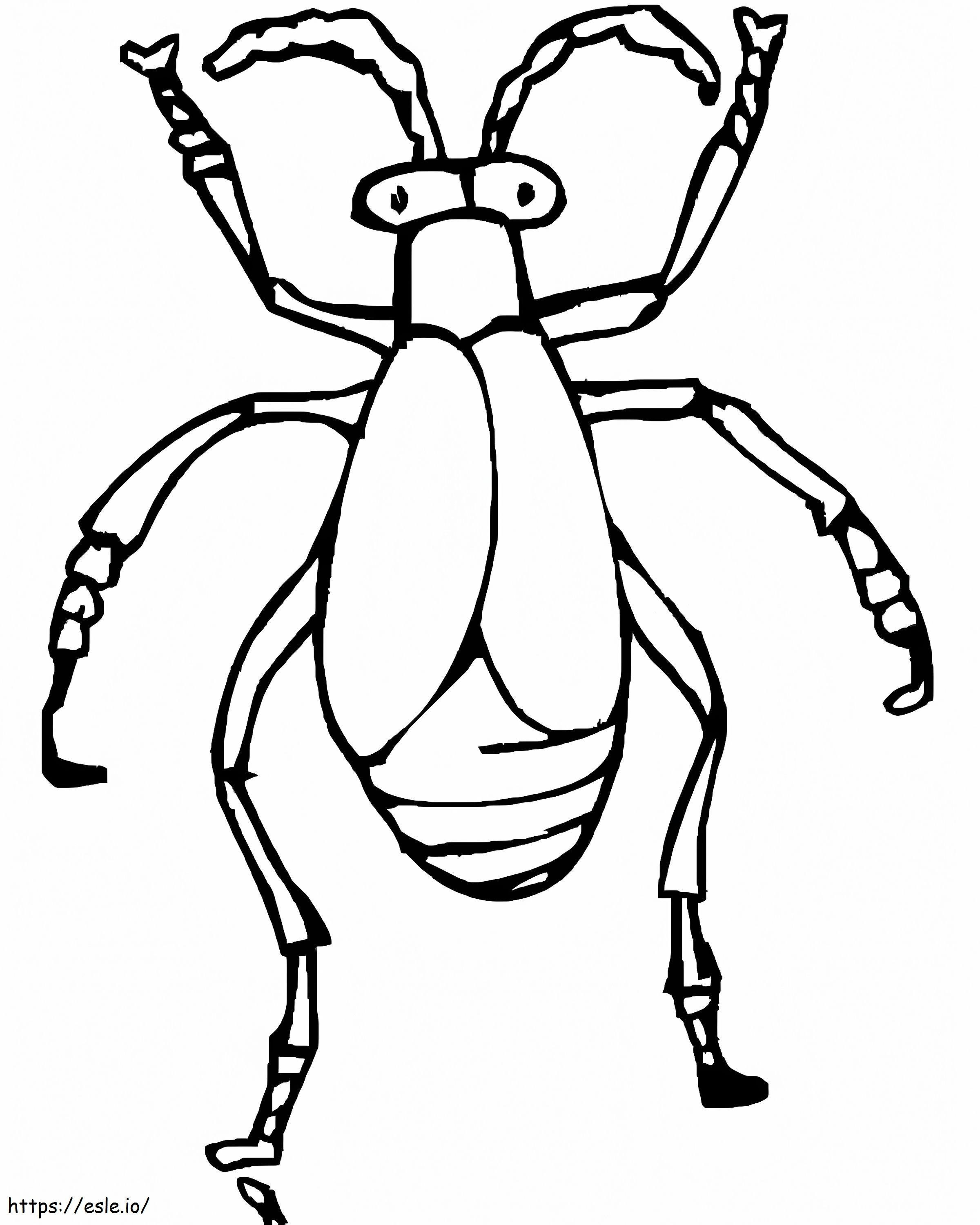 Free Printable Beetle coloring page