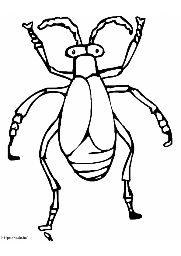 Bezpłatny chrząszcz do wydrukowania kolorowanka