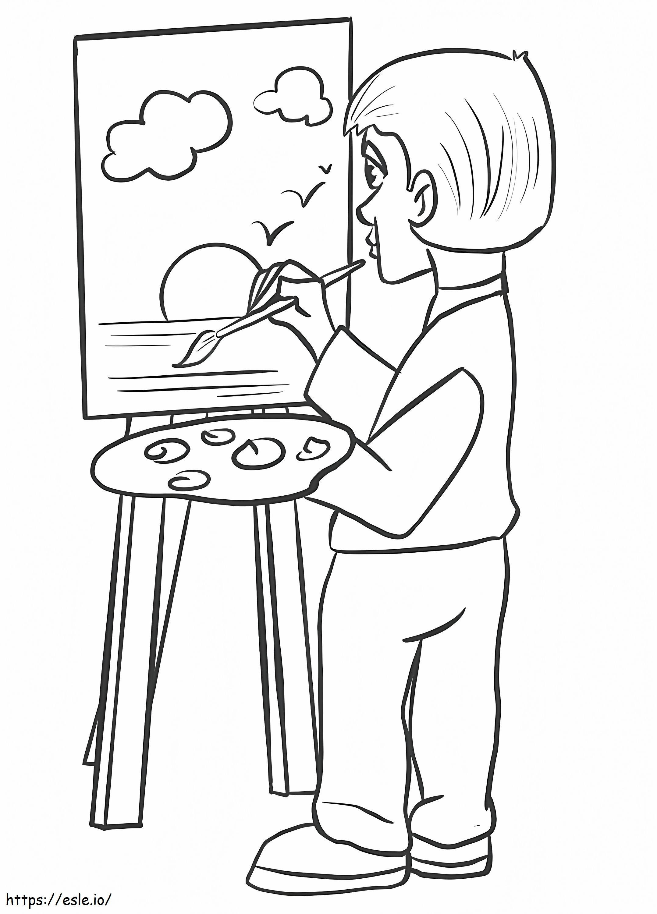 Artist To Print coloring page