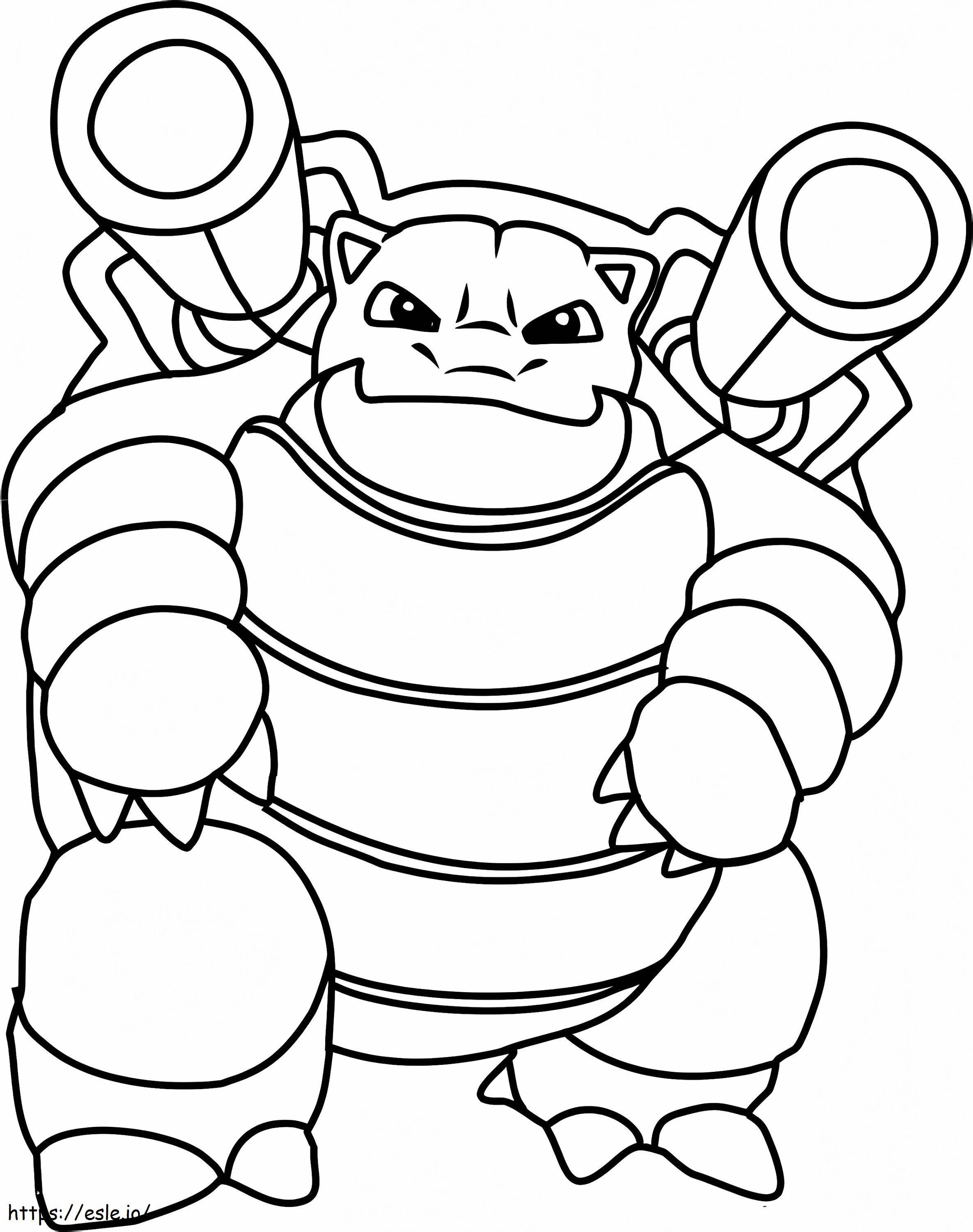 Blastoise 2 coloring page