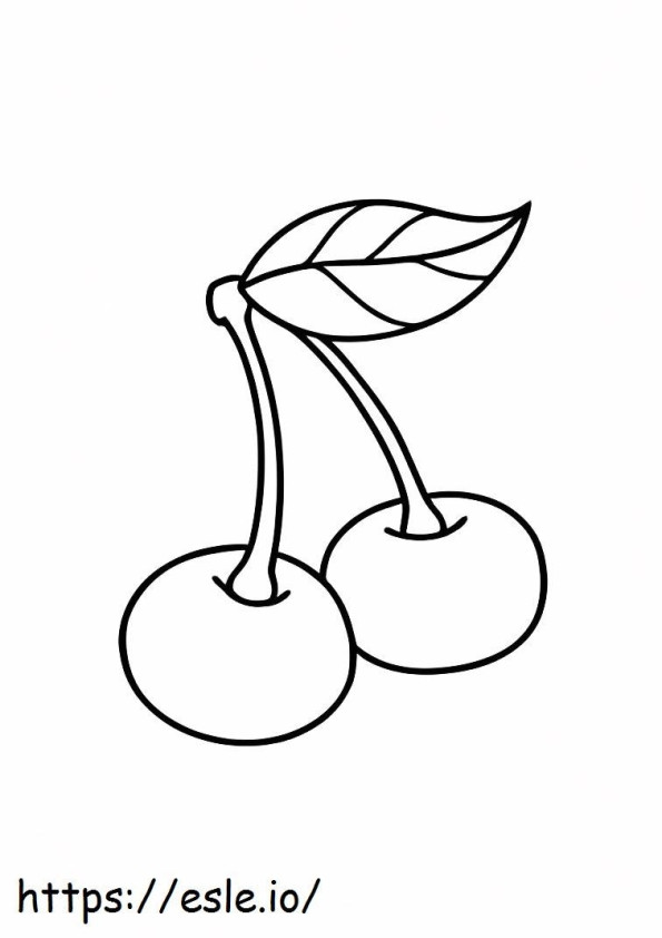 Cherry Perfect coloring page