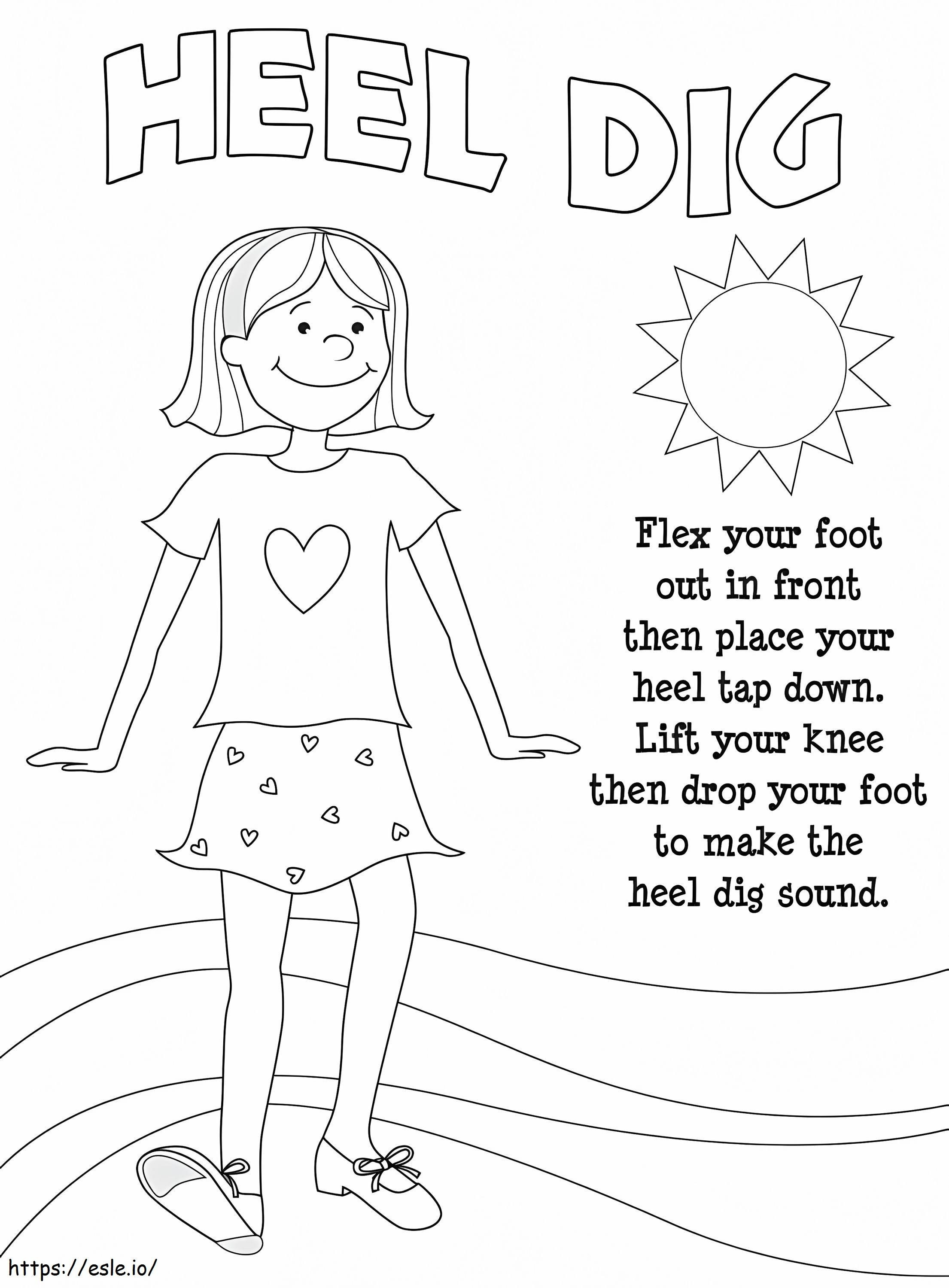 Tap Dancer coloring page