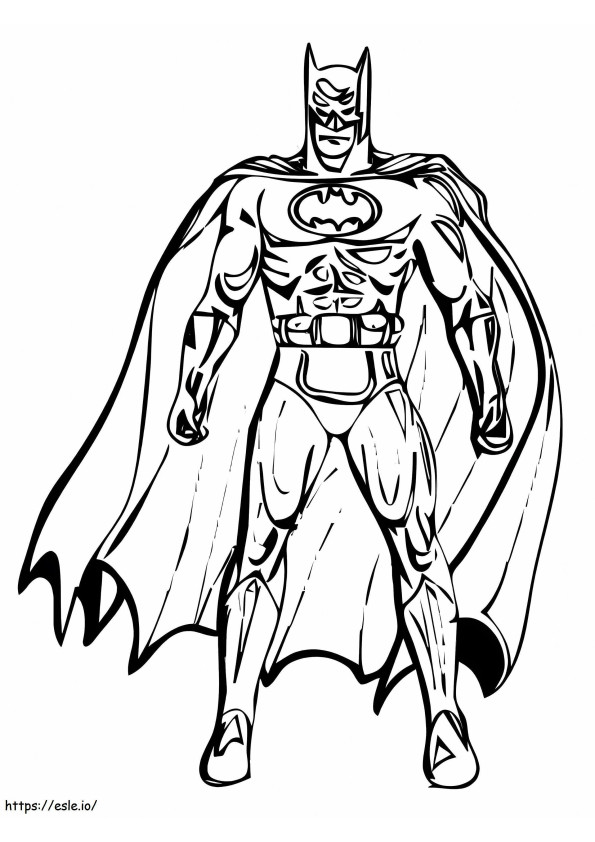 Batman-tekening kleurplaat