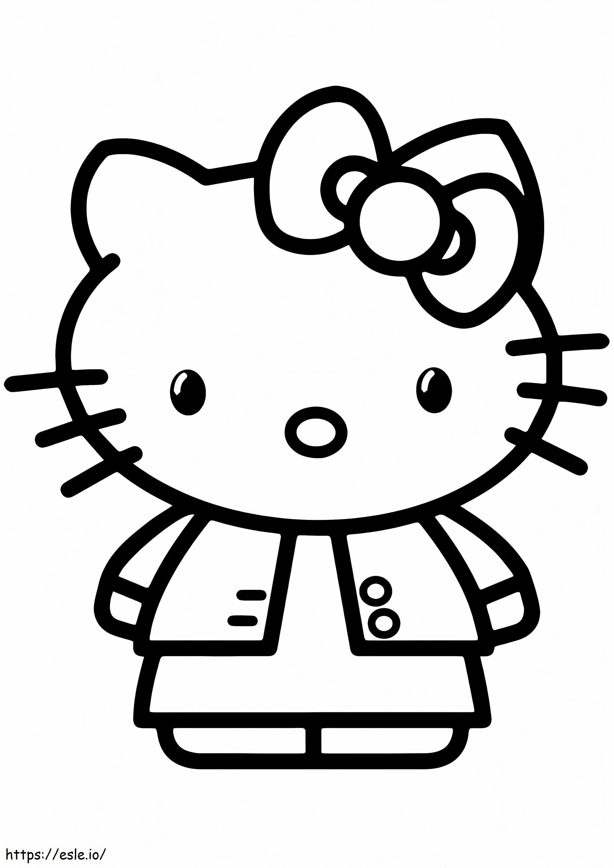 Hello Kitty kuva värityskuva