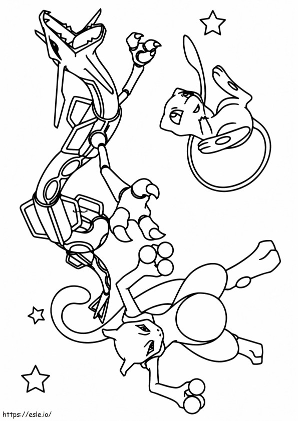 Pokemon Advanced Coloring Pages A4 coloring page
