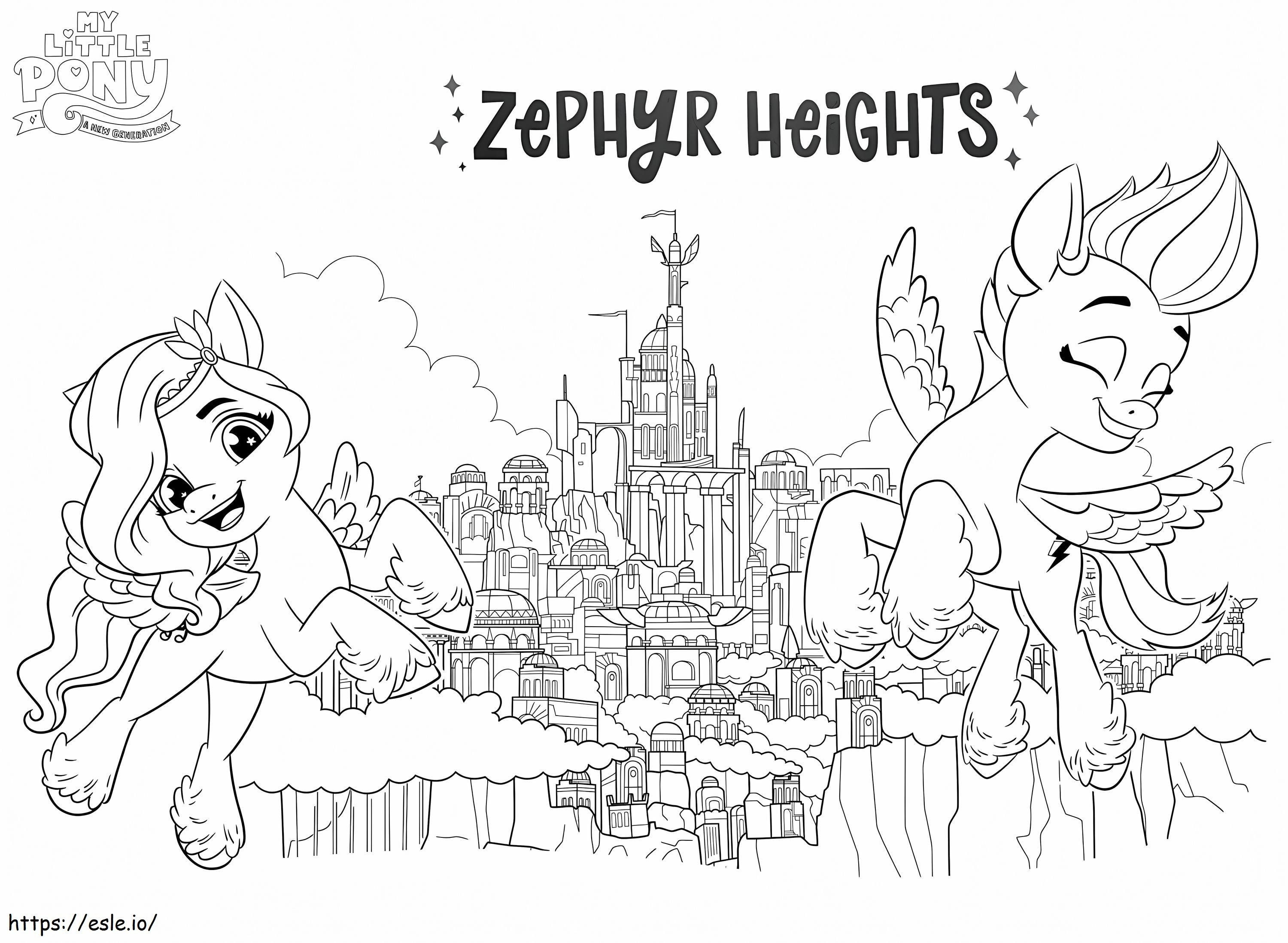 Zephyr Heights para colorir