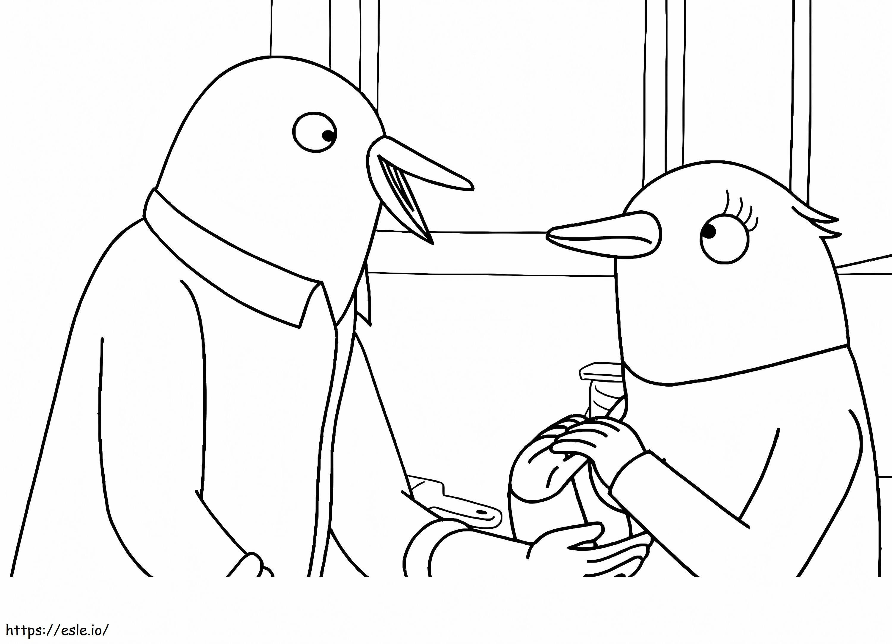 Bertie And Speckle coloring page