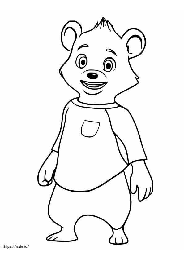 Coloriage Jack un ours à imprimer dessin
