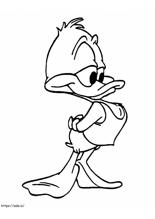 Plucky Duck from Tiny Toon kolorowanka