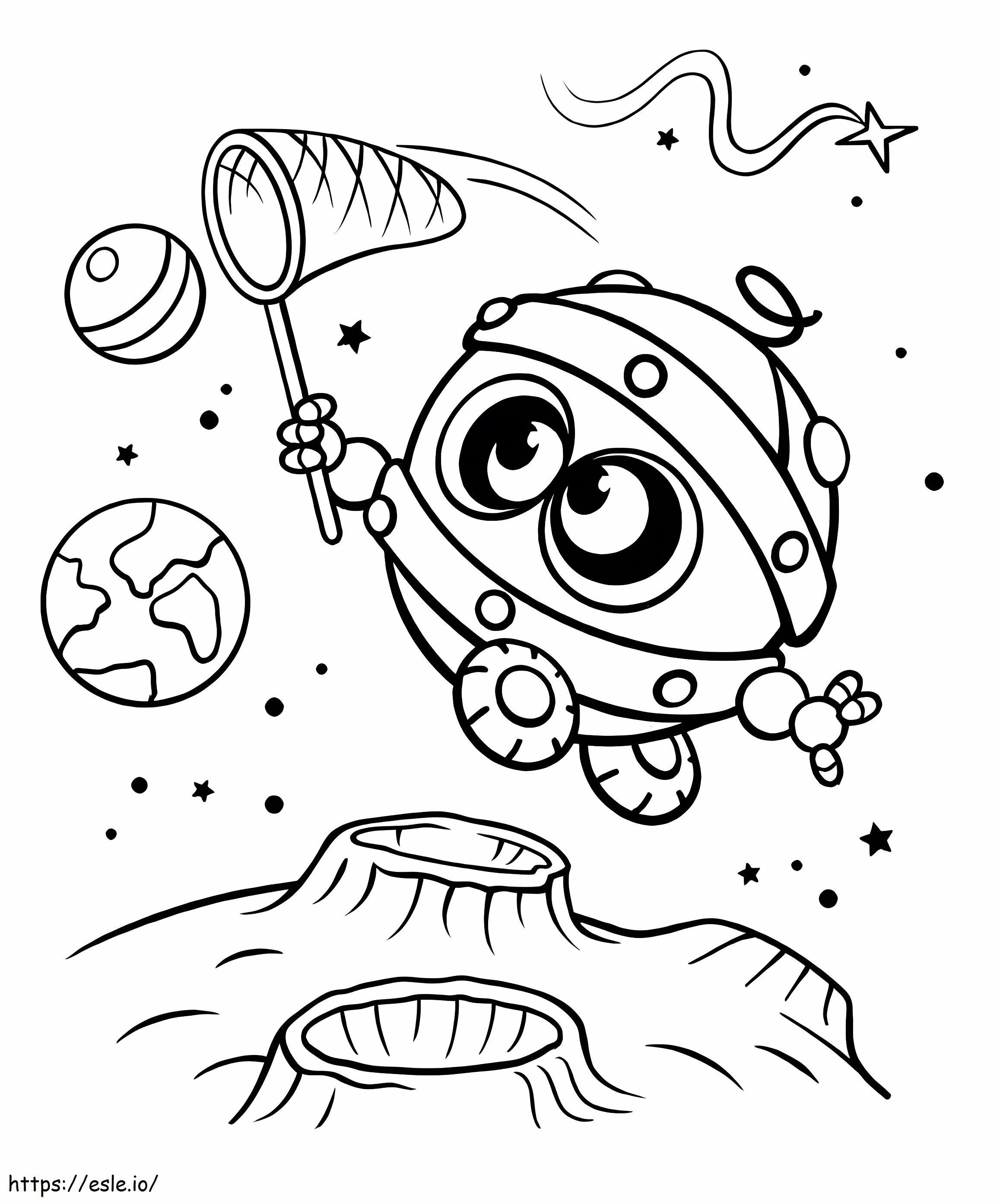Catch The Planet coloring page