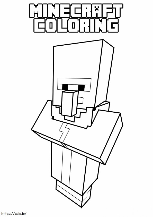 Minecraft Coloring Kids Simple Pages Printable Free For Ideas Pinterest coloring page