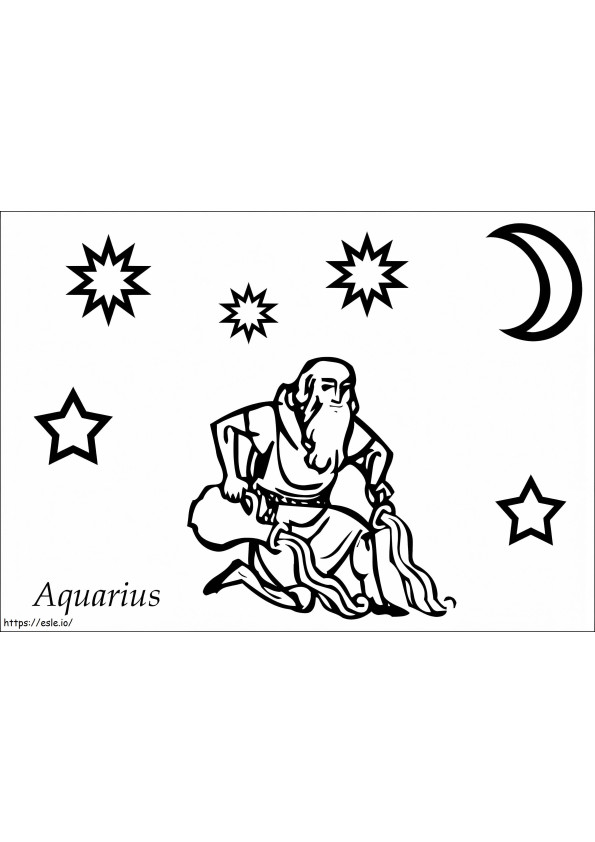Aquarius 10 Gambar Mewarnai