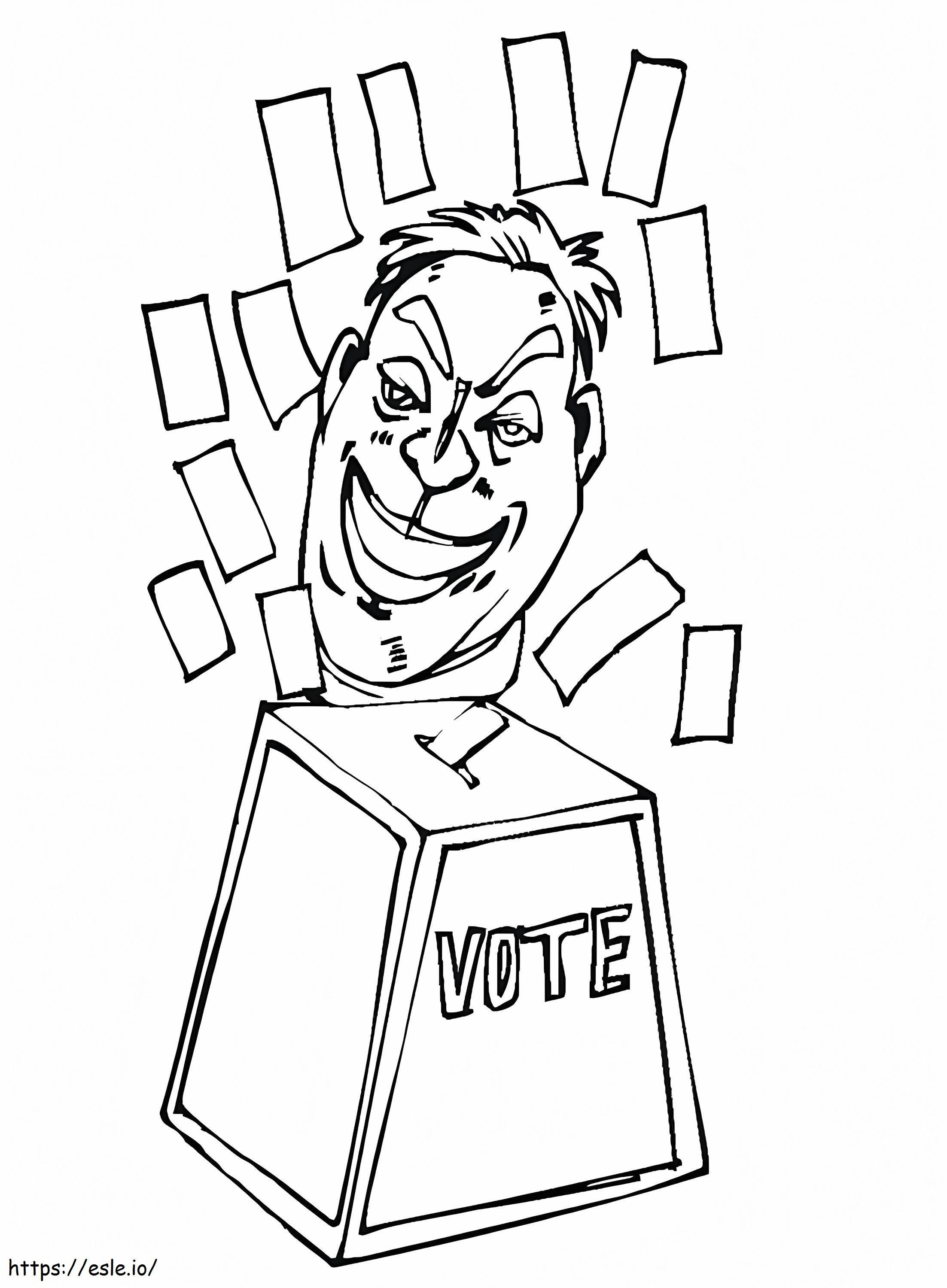Election Day 8 coloring page
