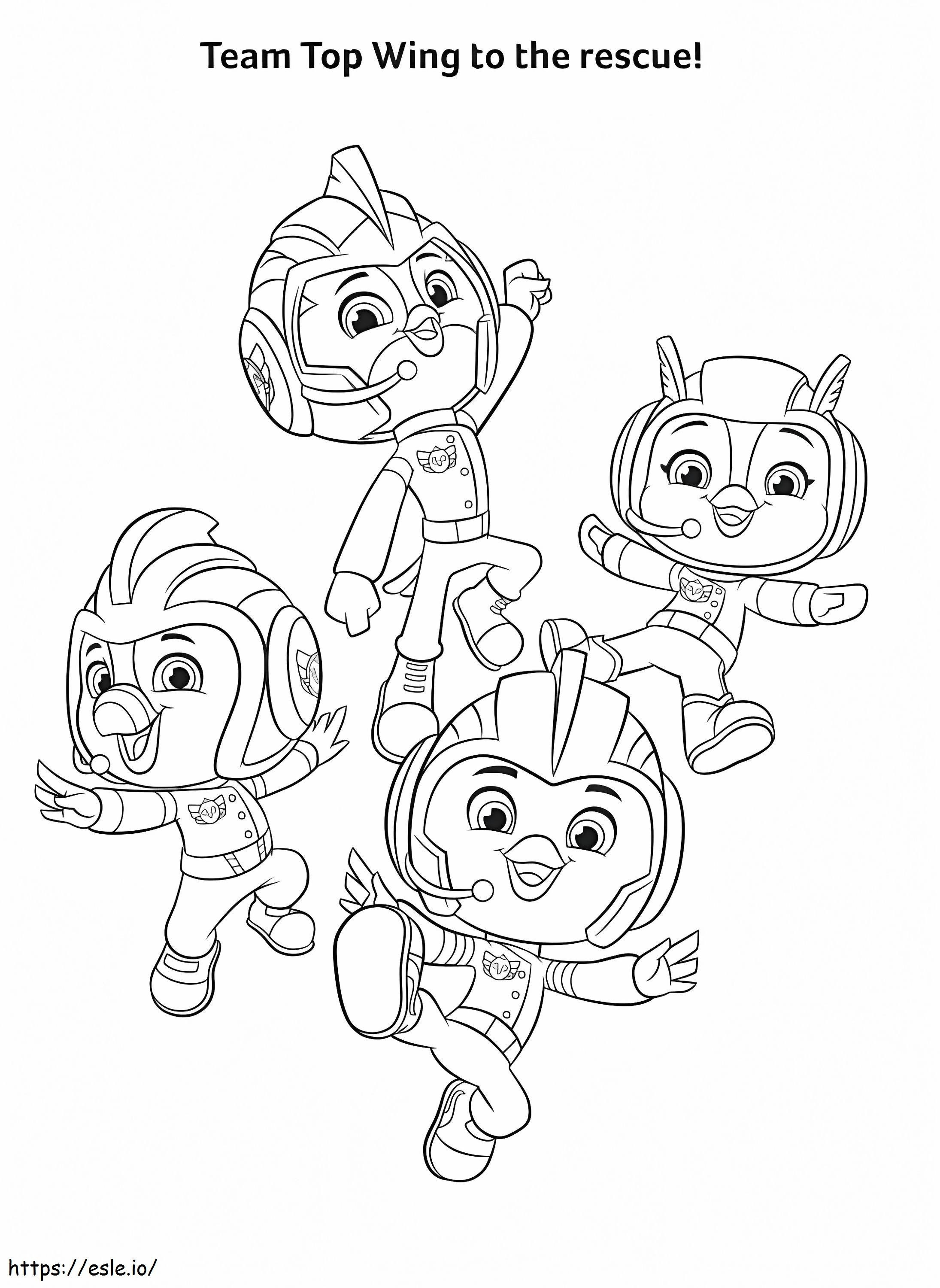 Team Top Wing coloring page