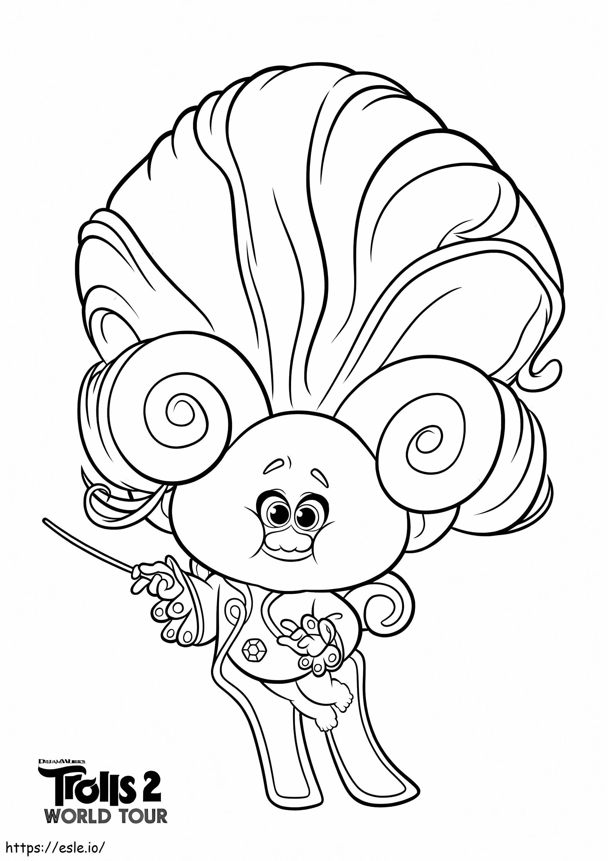 Trolls coloring page