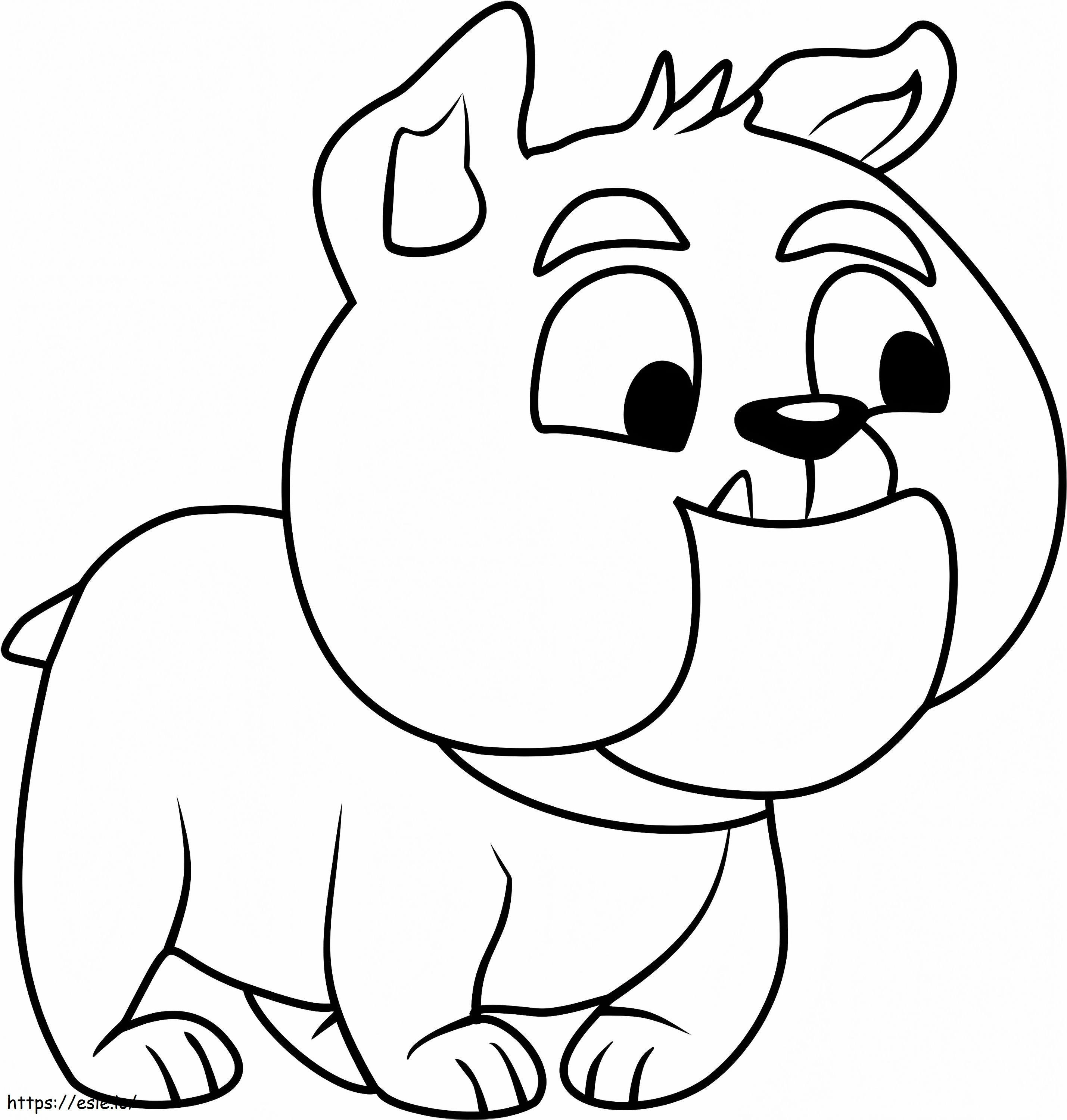 Marshmallow From Pound Puppies coloring page