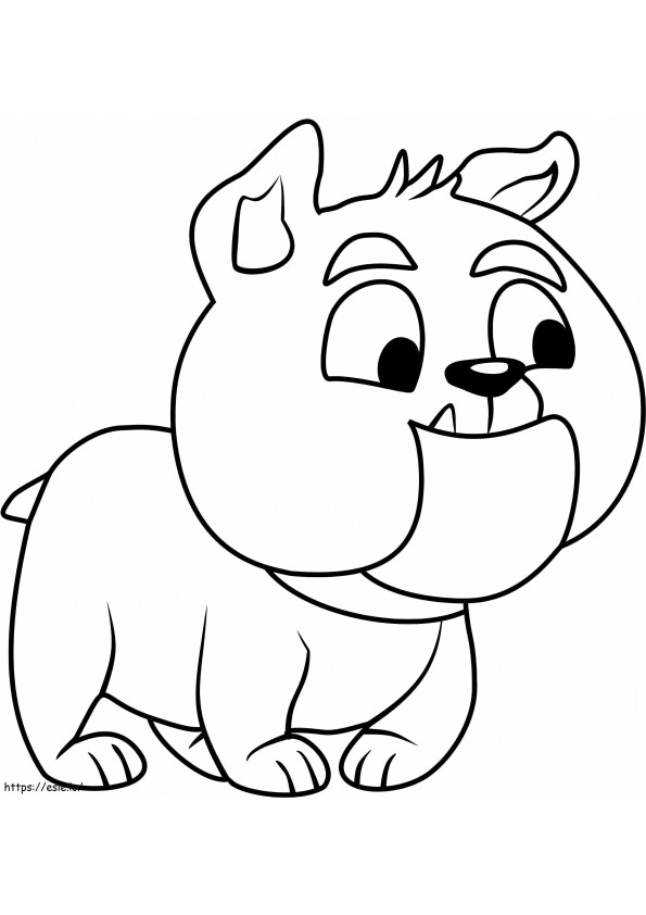 Marshmallow From Pound Puppies coloring page
