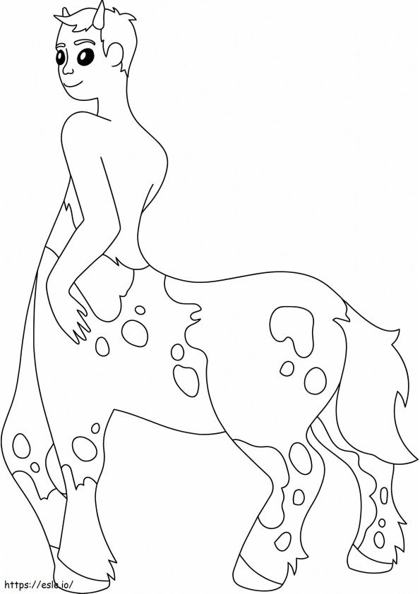 Centaur do druku kolorowanka