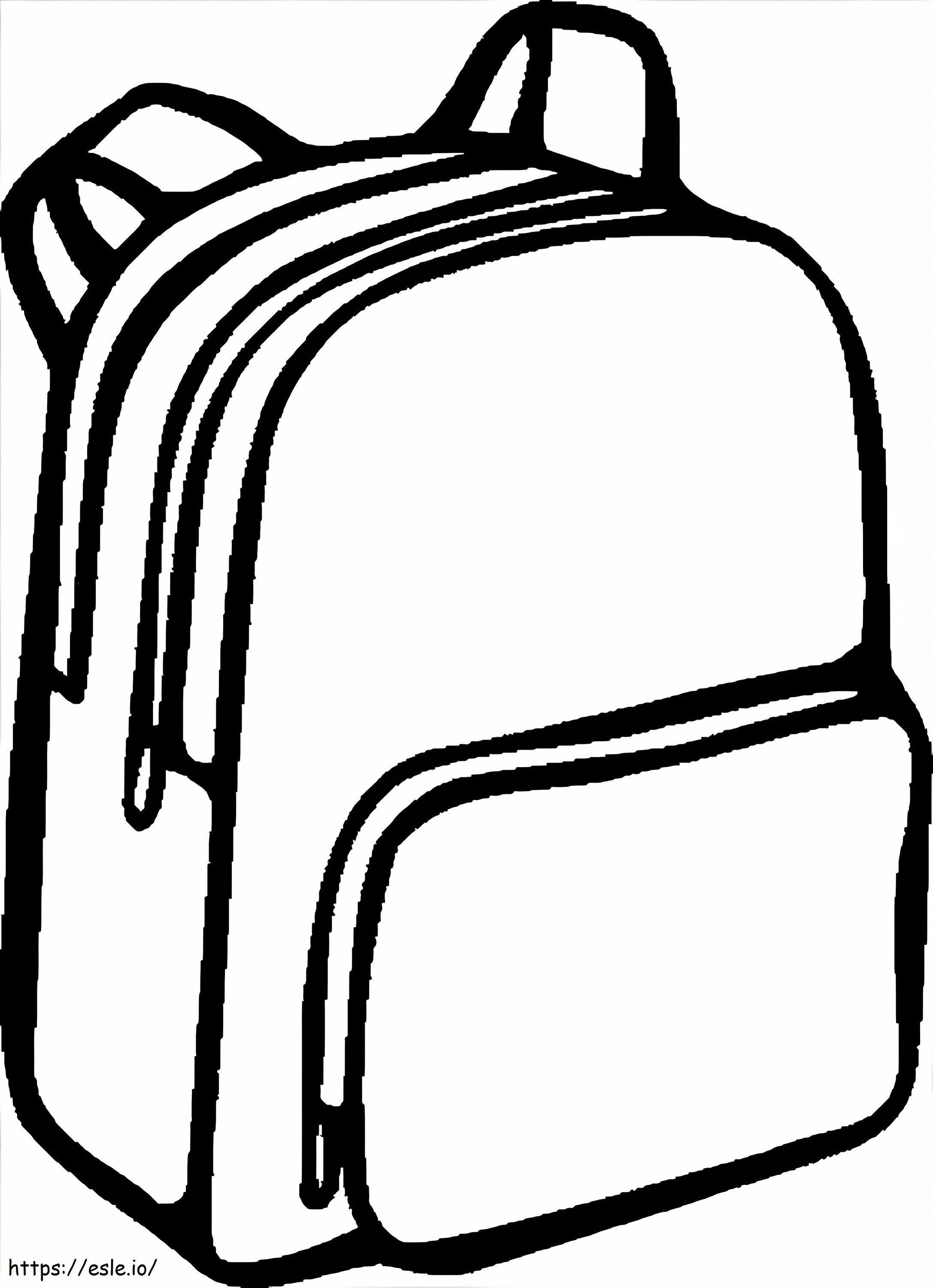 Backpack 3 coloring page