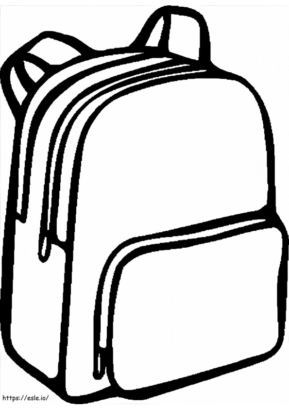 Backpack 3 coloring page