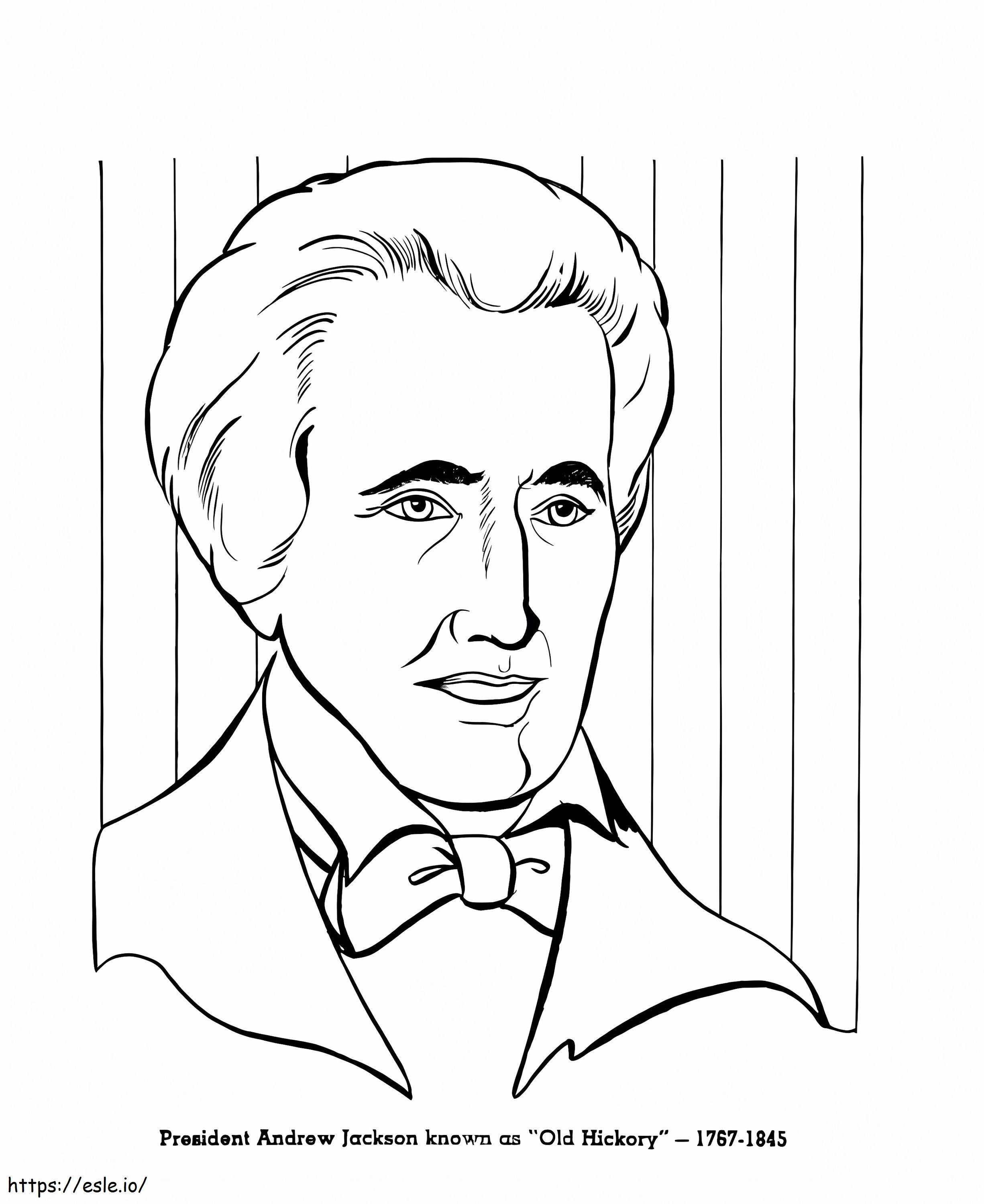 Andrew Jackson 3 coloring page