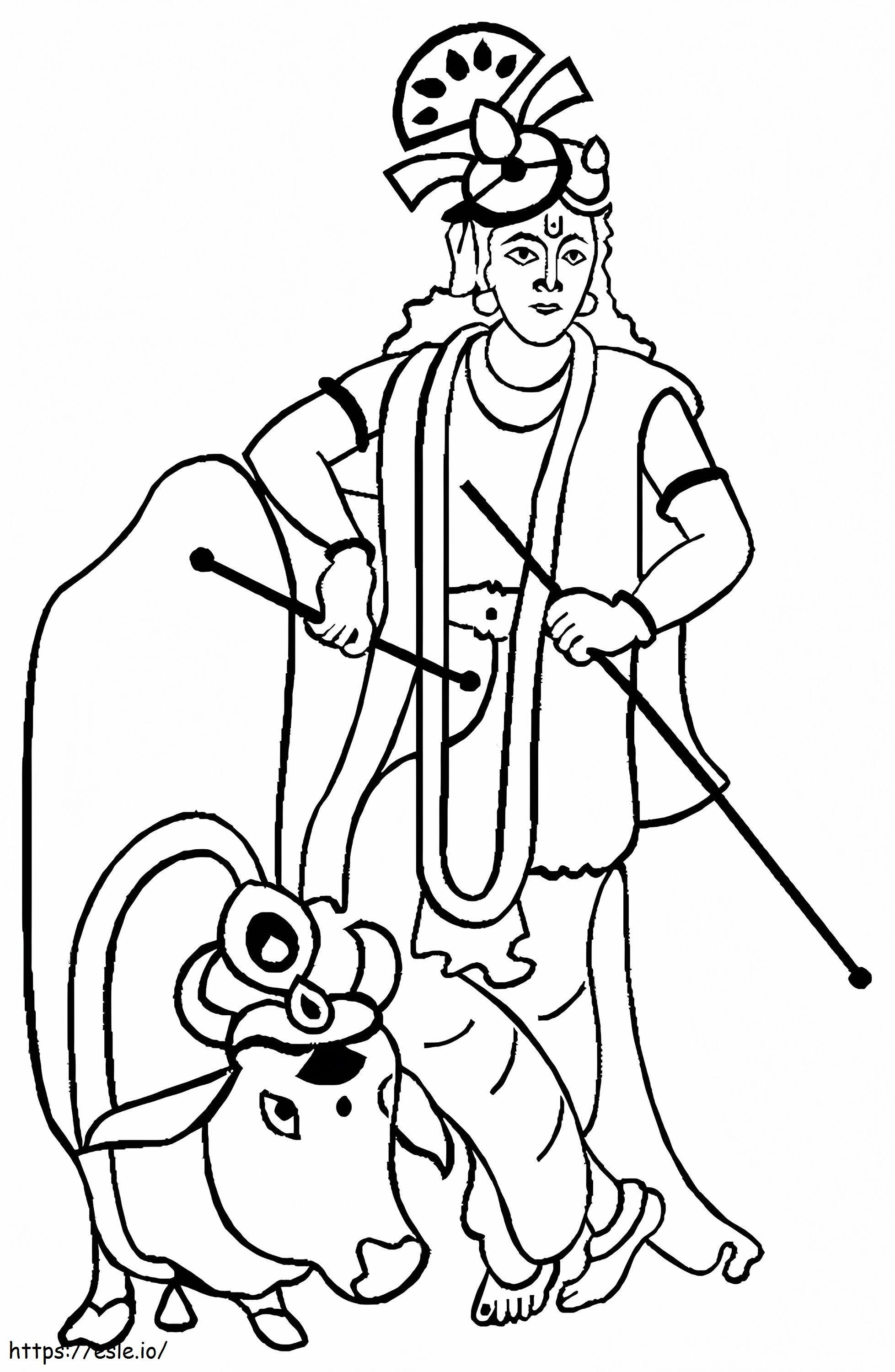 Pongal 3 coloring page