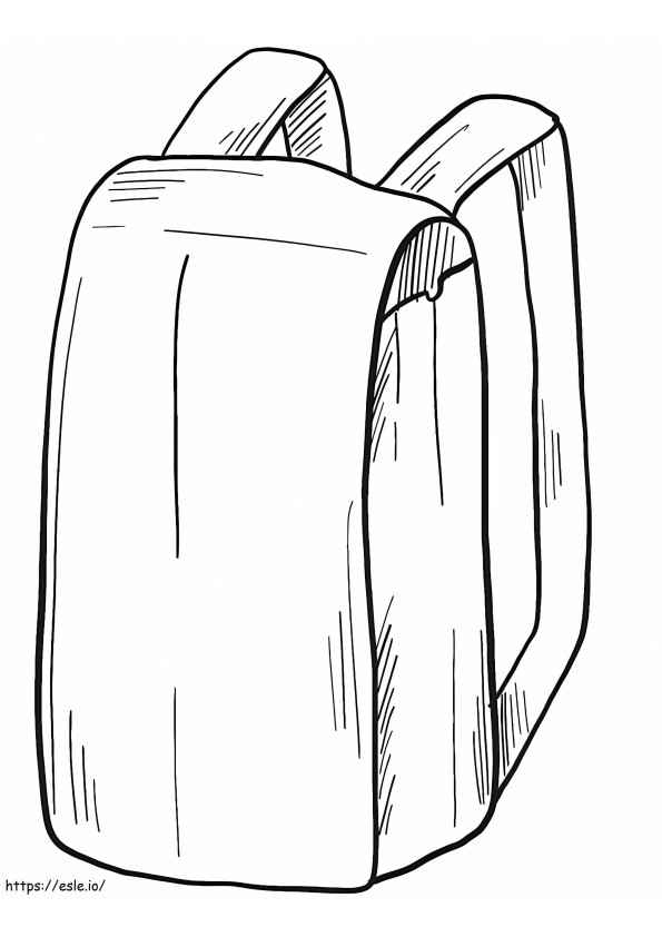 Free Backpack Printable coloring page