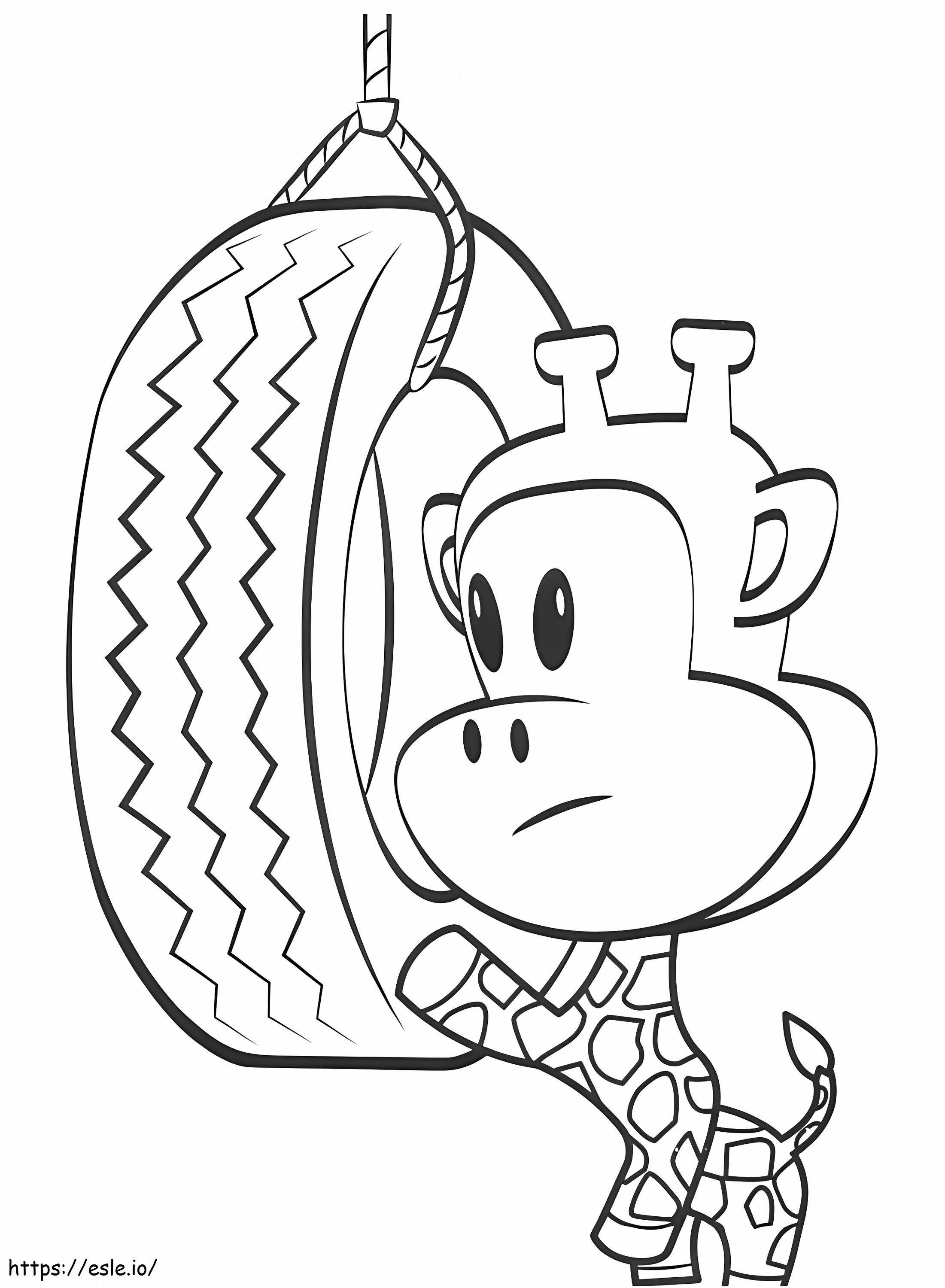 Clancy With Wheel A4 coloring page