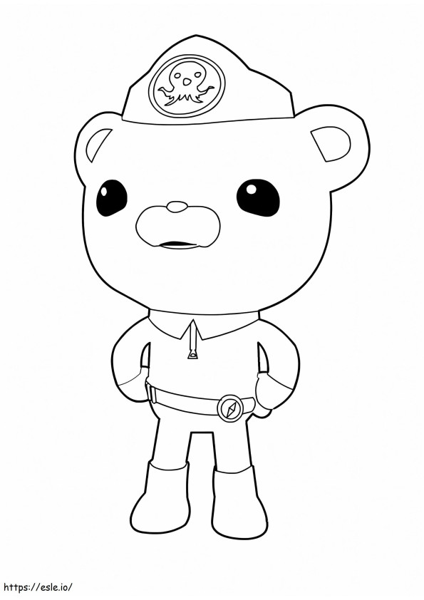 Gorgeous Captain Perceives coloring page