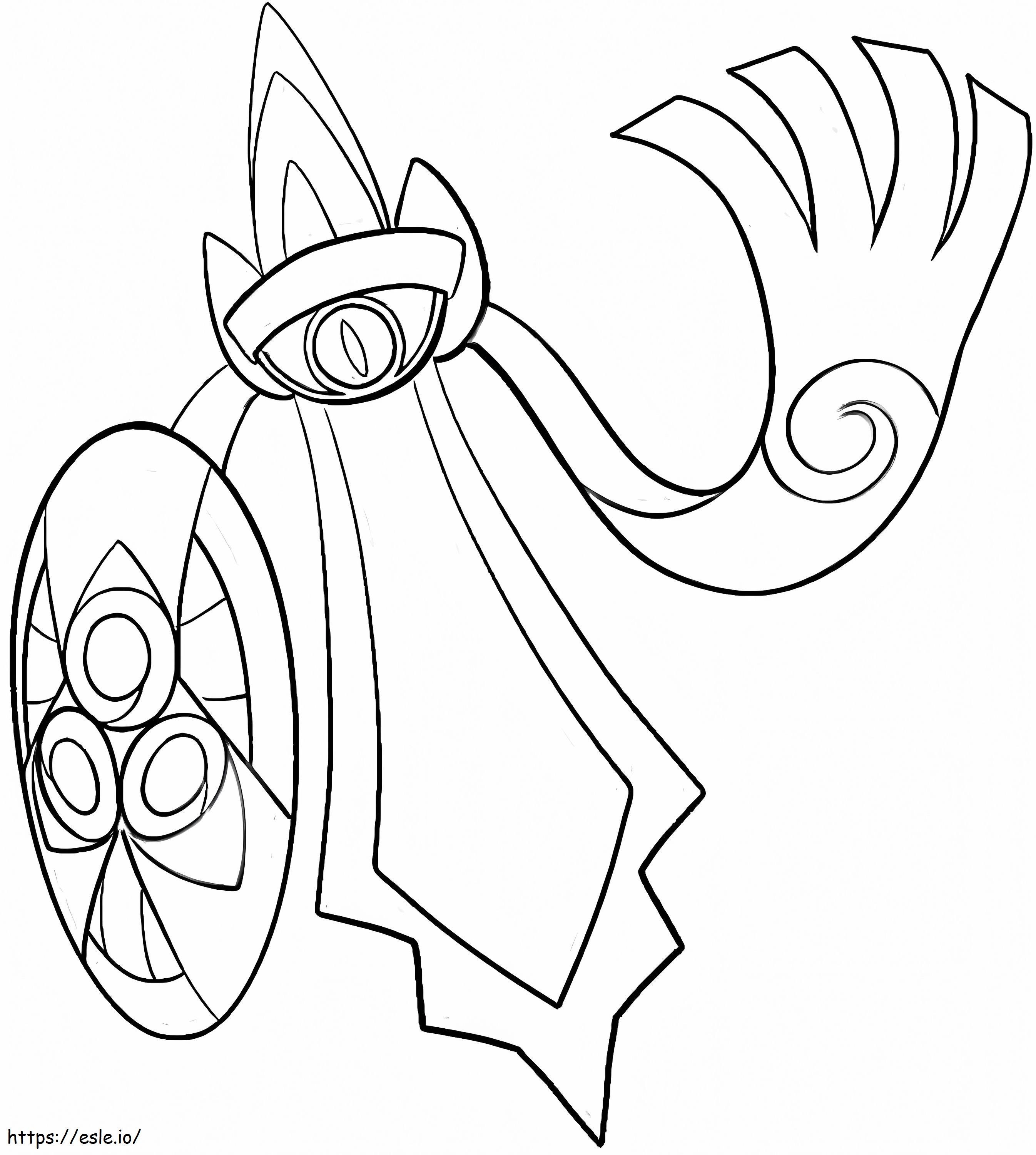 Aegislash 3 Coloring Page