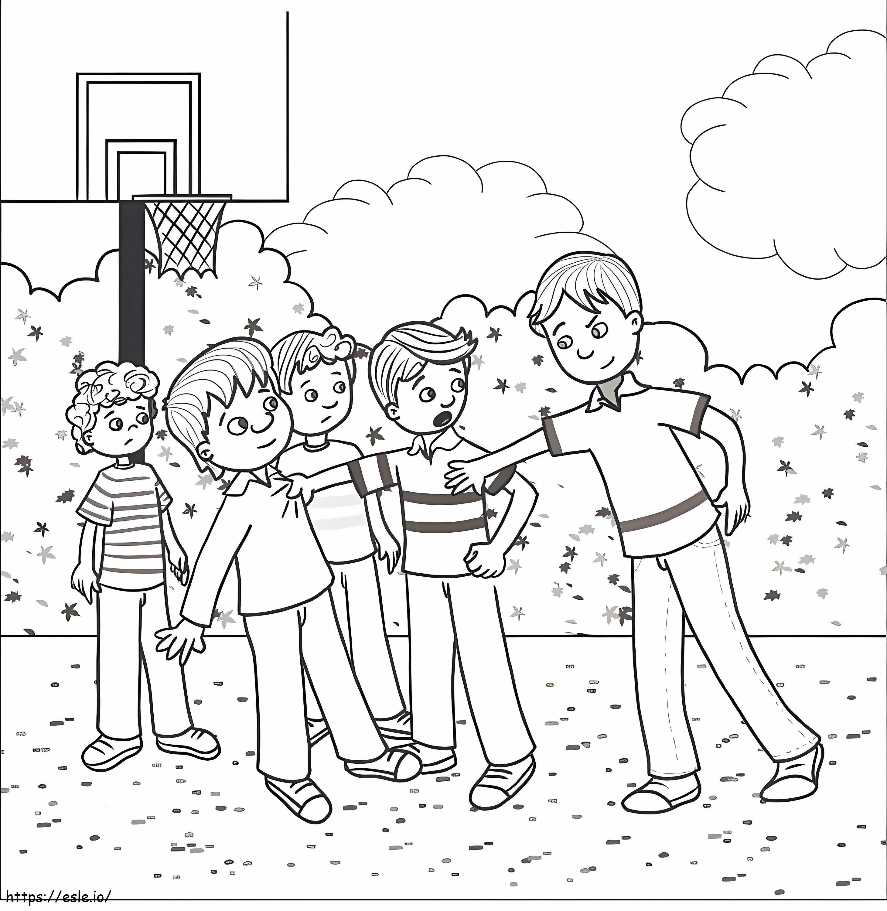 Show Courage coloring page