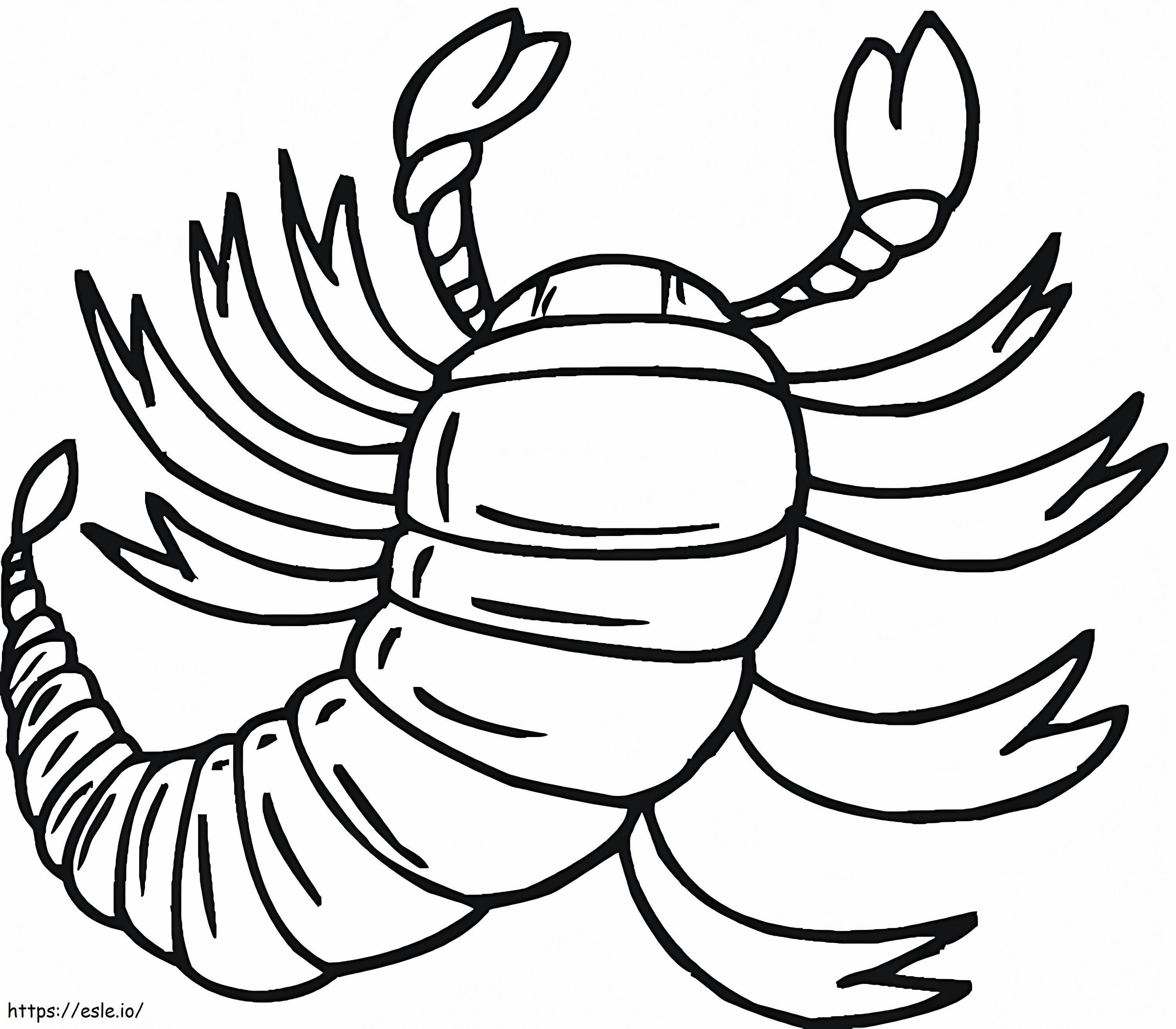 Scorpion 9 coloring page