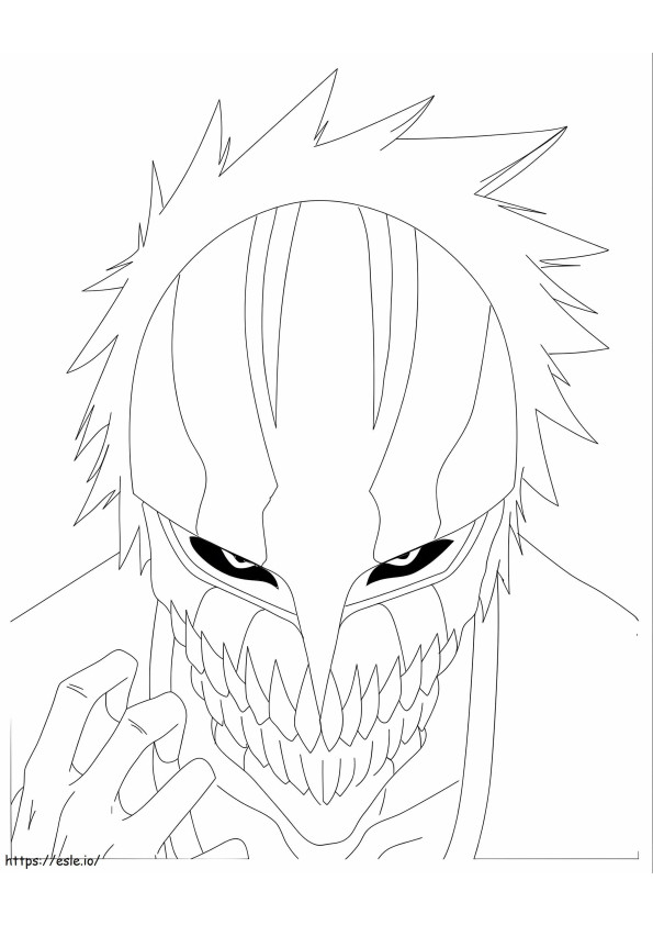 Assustador Ichigo Kurosaki para colorir