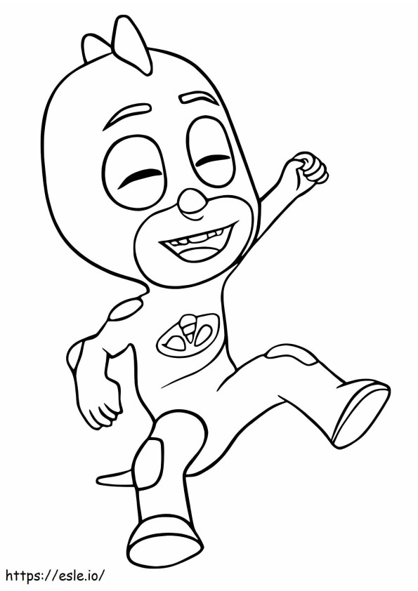 Gecko De PJ Masks coloring page
