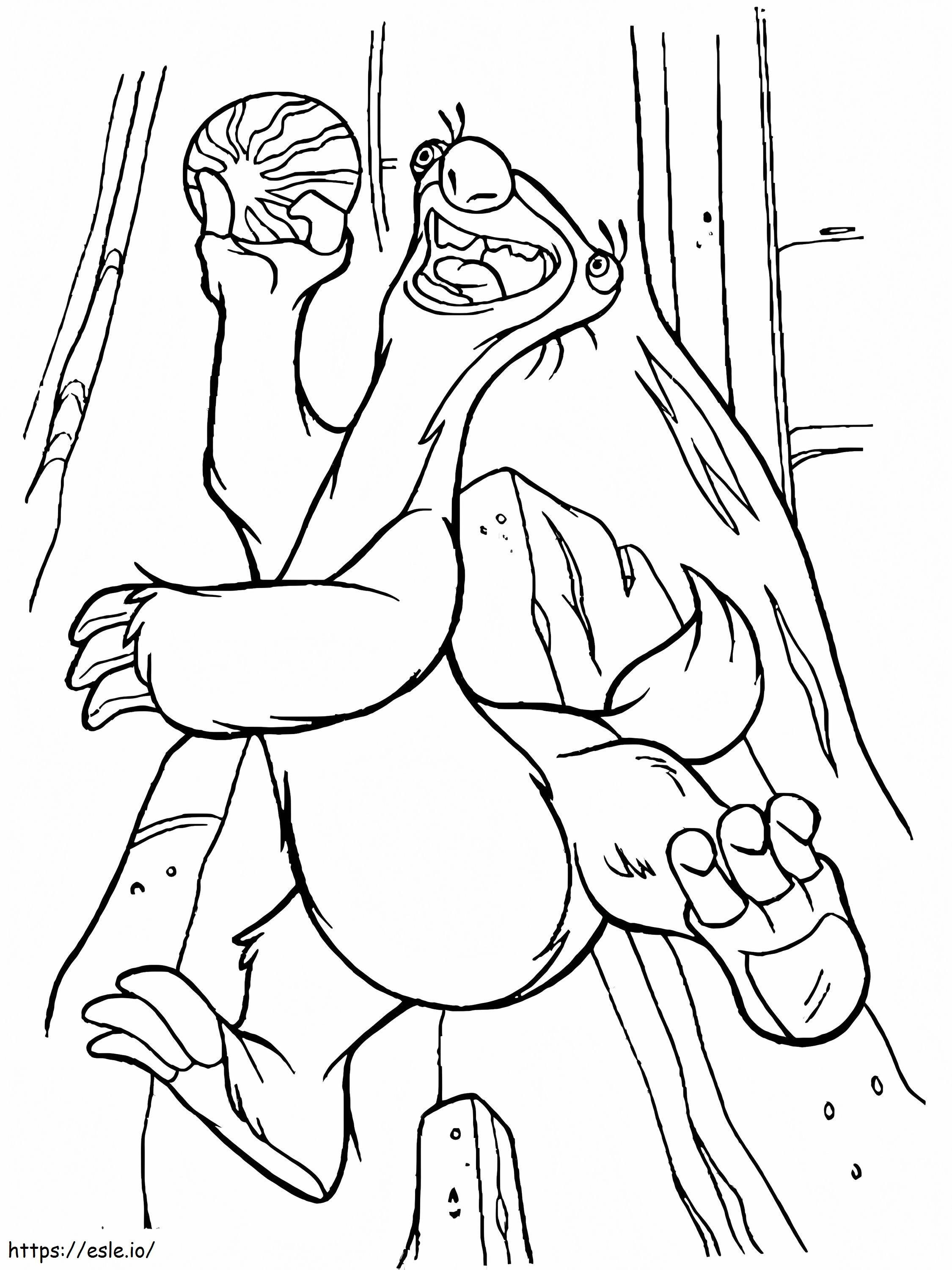 Sid Caught Holding A Watermelon coloring page